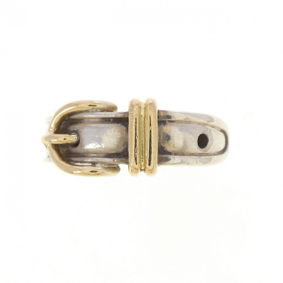 Hermes Silver Silver 925 Band Ring (Pre-Owned)