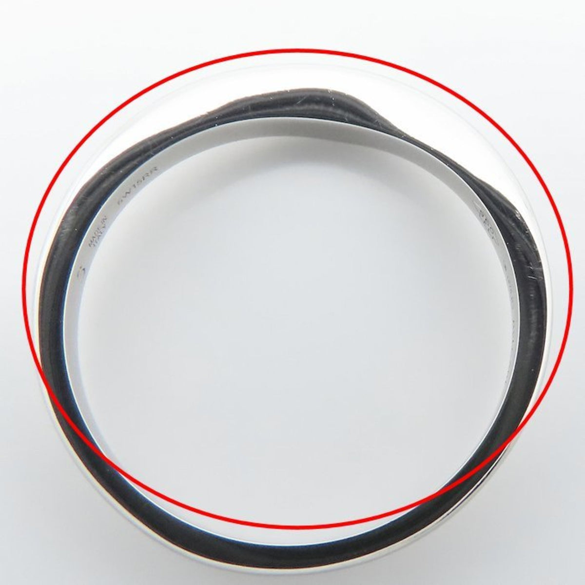 Bvlgari Platinum Platinum 950 Band Ring (Pre-Owned)