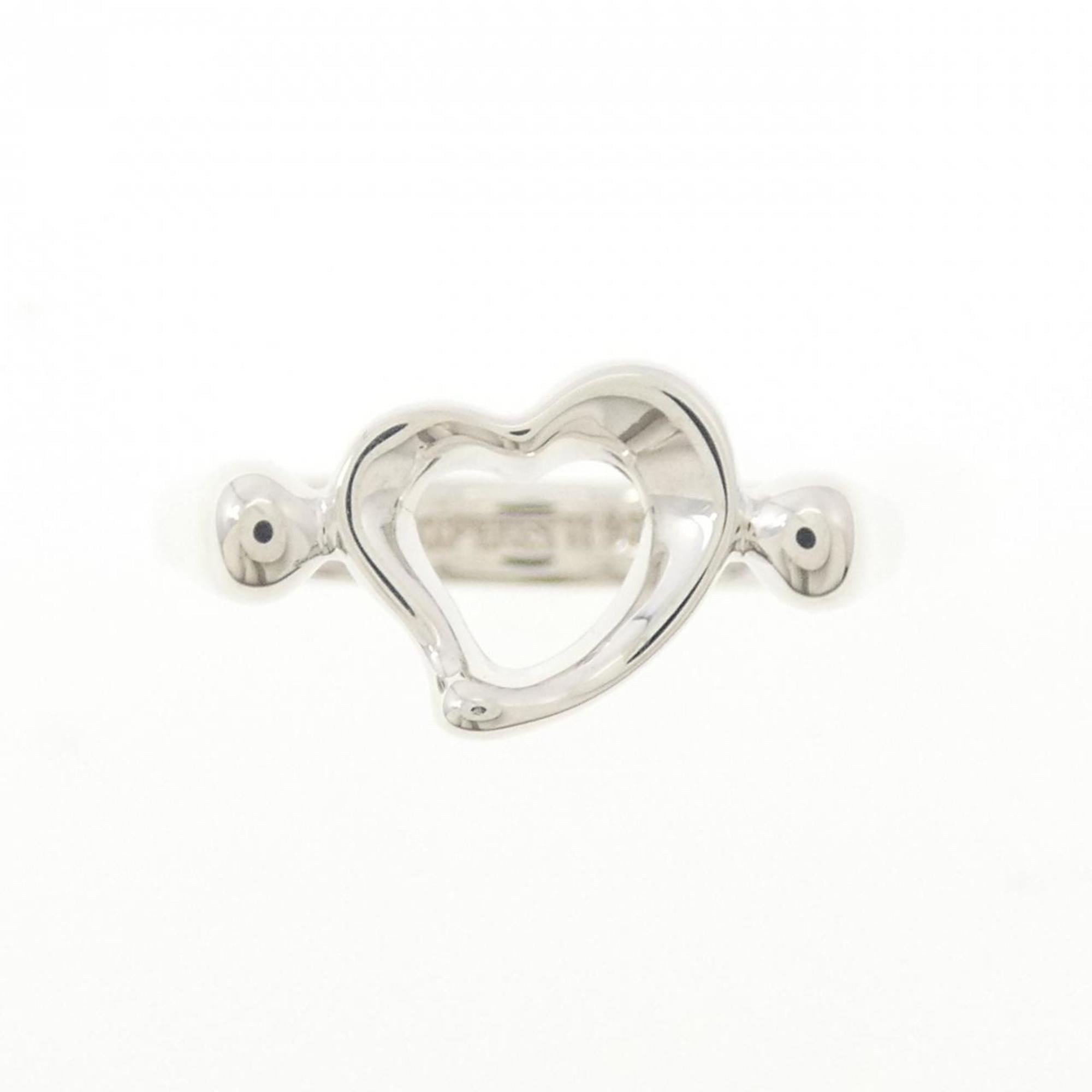 Tiffany Open Heart Silver 925 Band Ring (Pre-Owned)