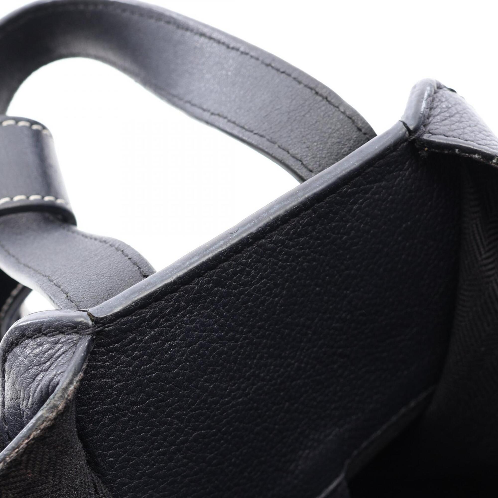 Loewe Black Navy Leather Handbag (Pre-Owned)