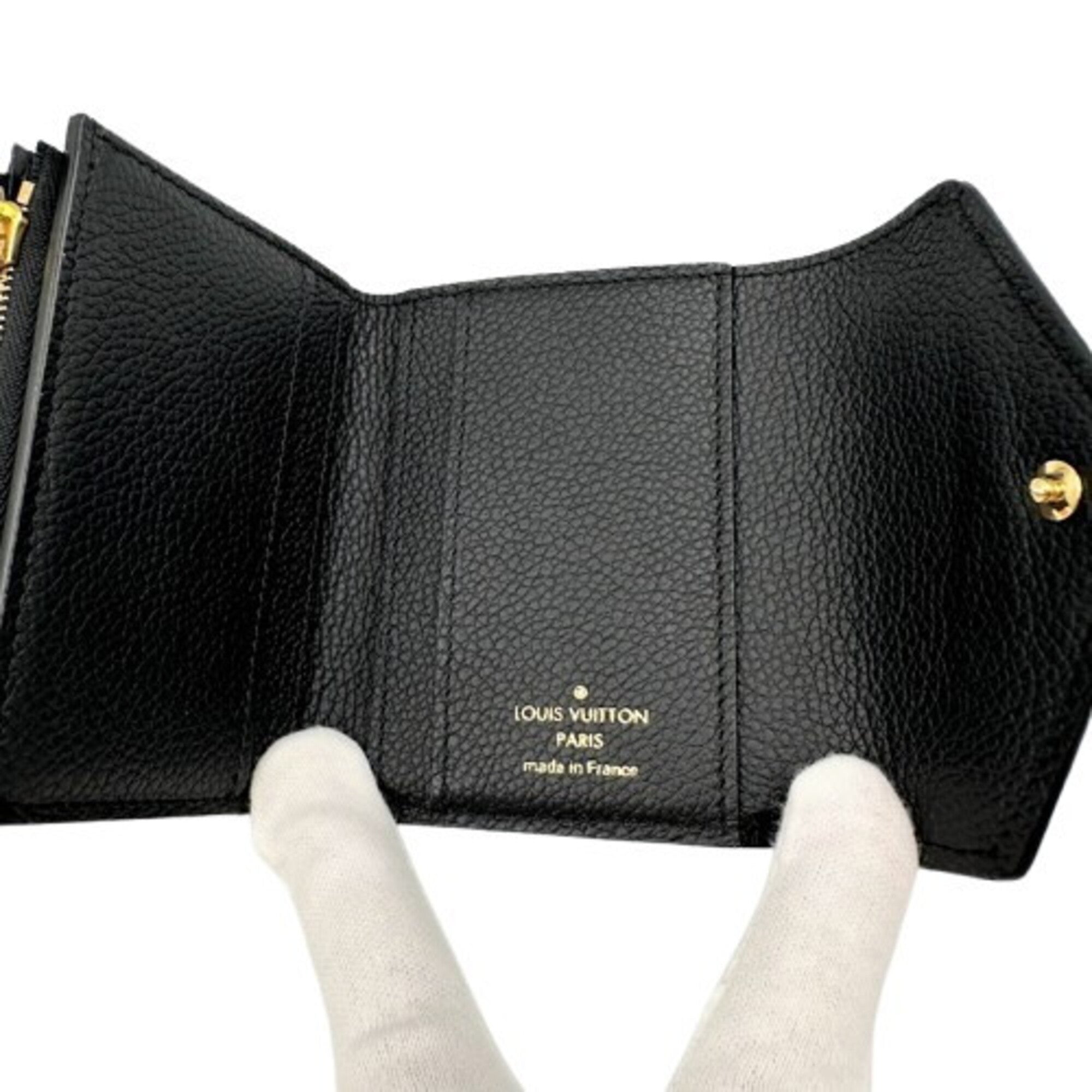 Louis Vuitton Monogram Empreinte Noir Monogram Empreinte Wallet (Tri-Fold) (Pre-Owned)