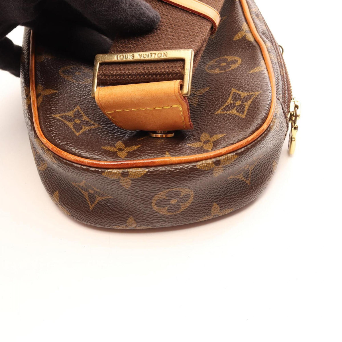 Louis Vuitton Brown Pvc Leather Fanny Pack Handbag (Pre-Owned)