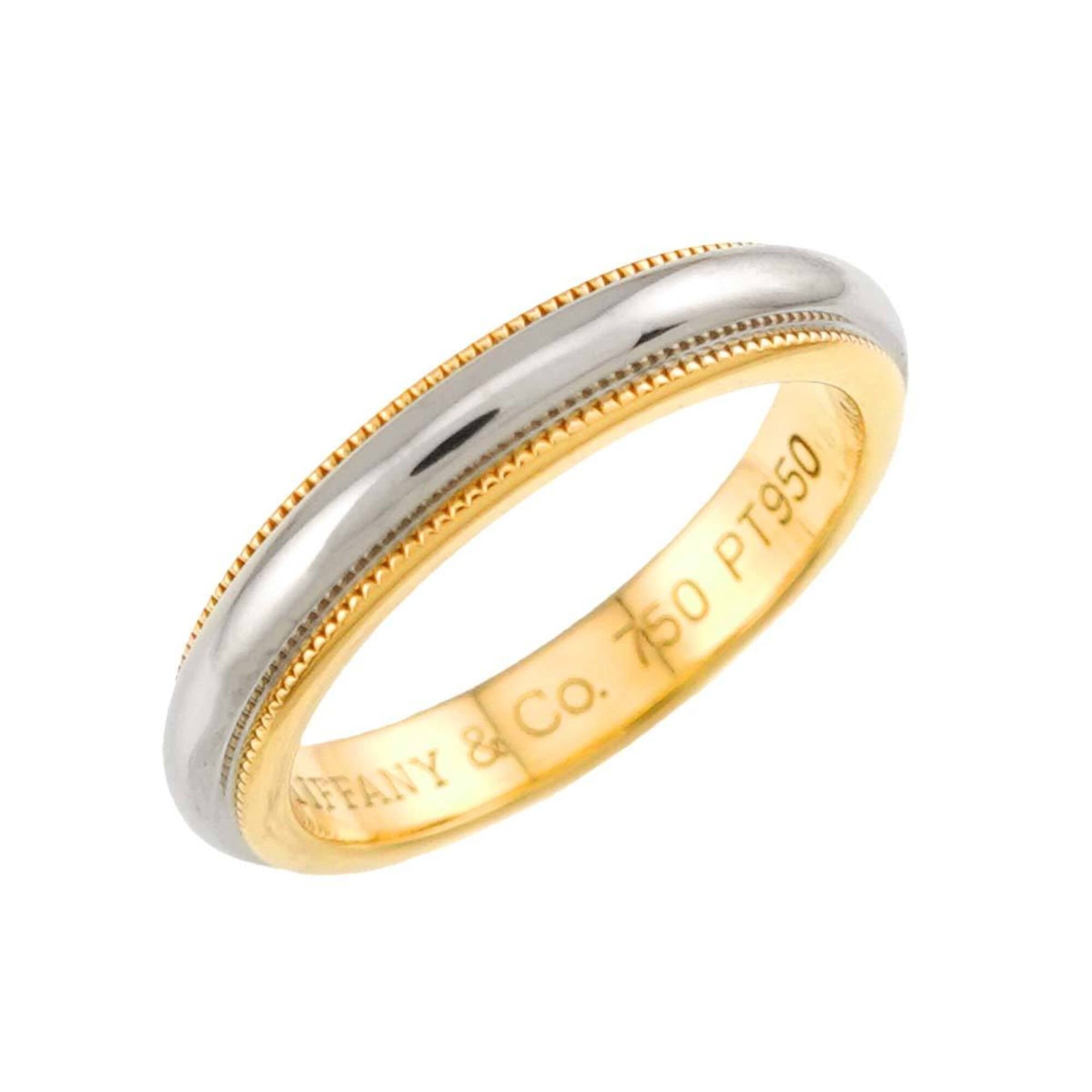 Tiffany Yellow Gold (18K) Platinum 950 Band Ring (Pre-Owned)