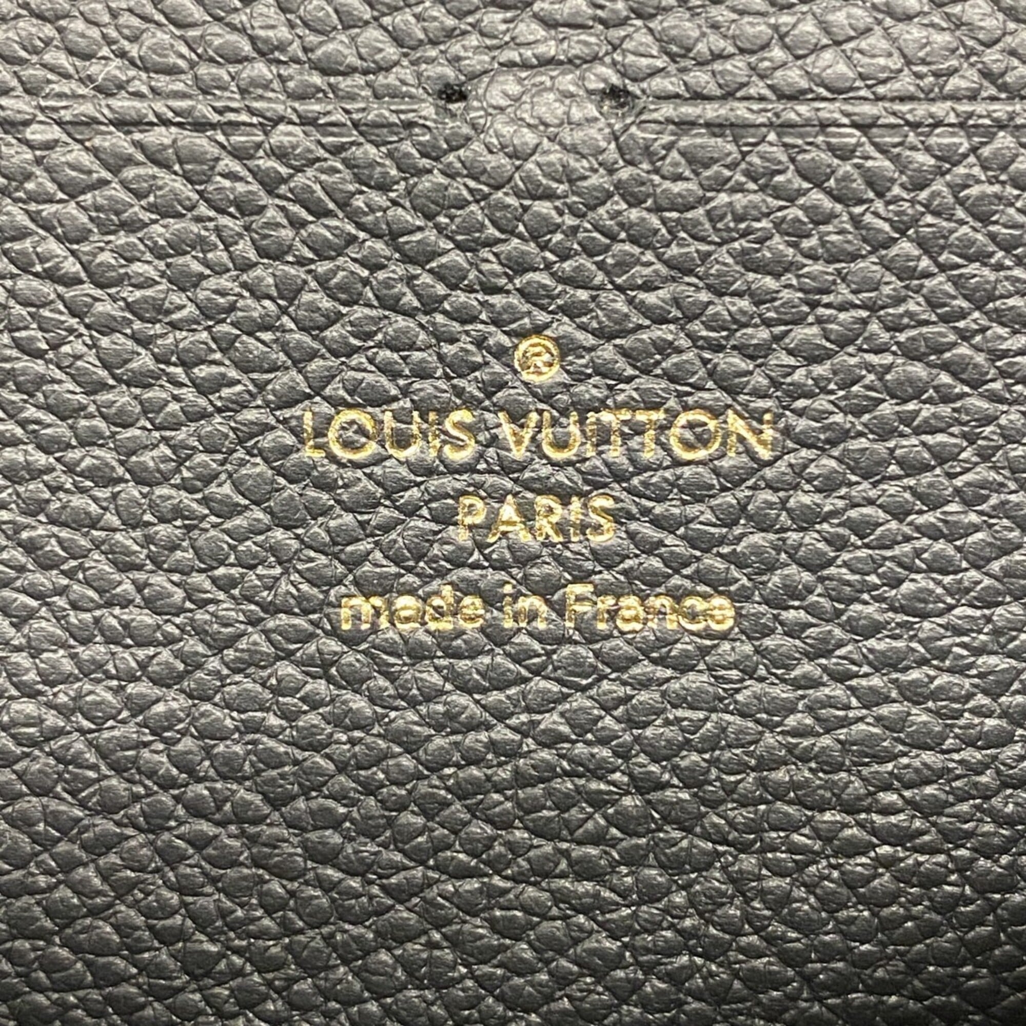 Louis Vuitton Beige Black Long Wallet (Bi-Fold) (Pre-Owned)