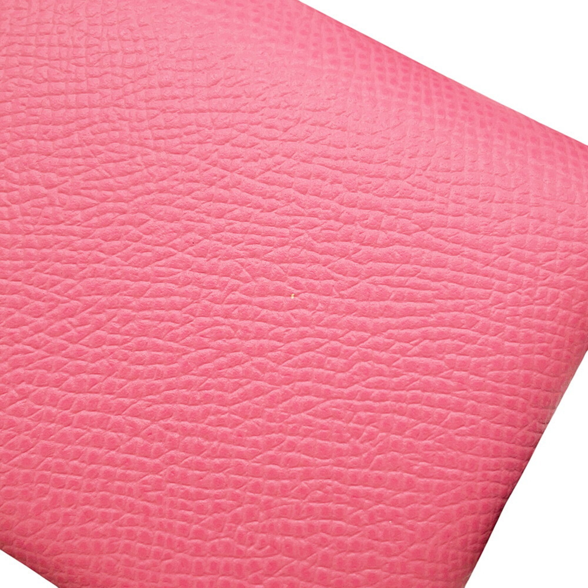 Hermes Rose Azalee Epsom Leather Coin Purse/Coin Case (Pre-Owned)