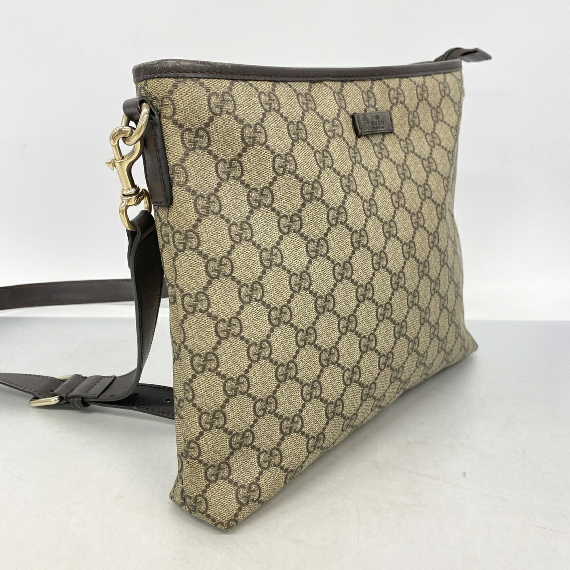 Gucci Brown Pvc Shoulder Bag (Pre-Owned)