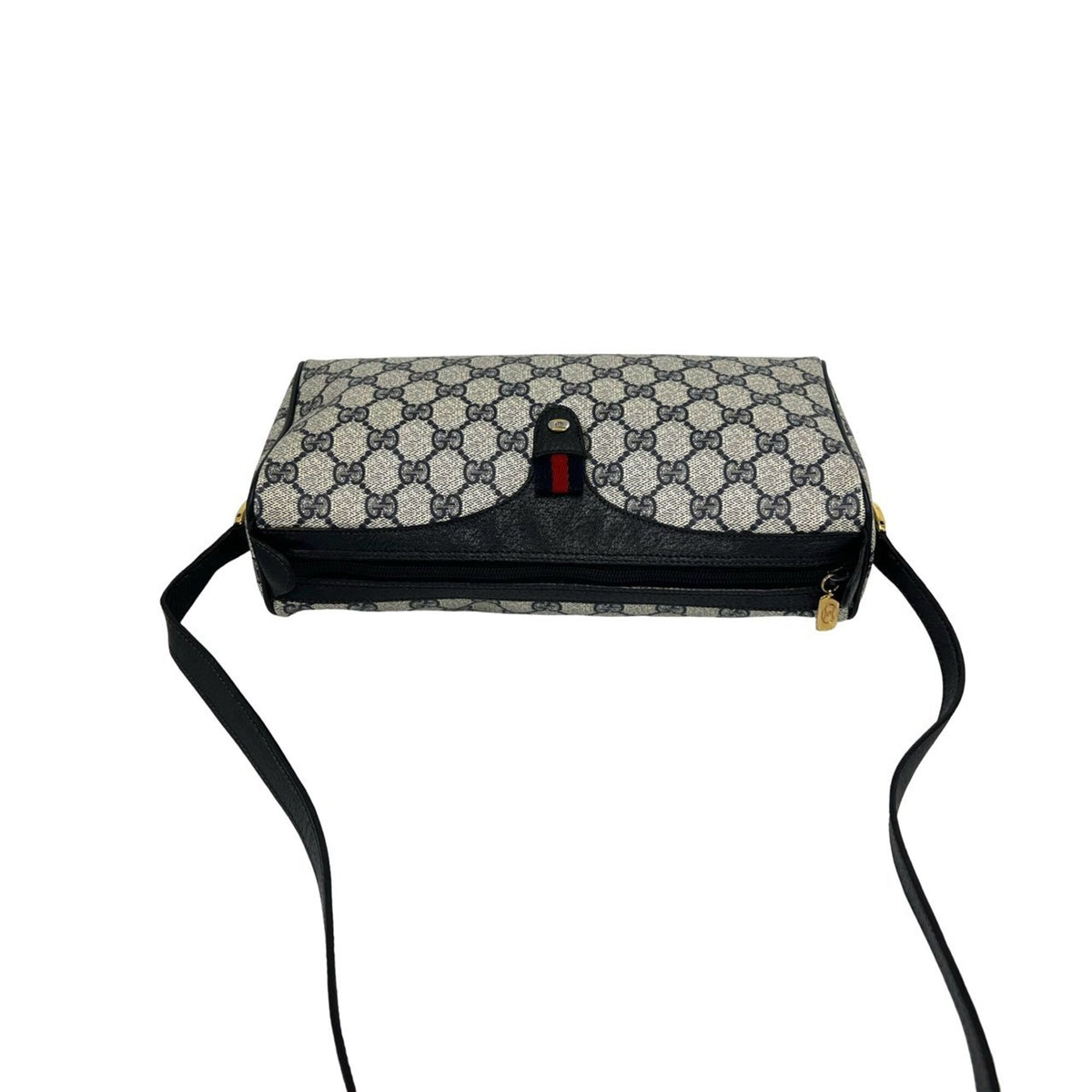 Gucci Navy Pvc Leather Shoulder Bag (Pre-Owned)