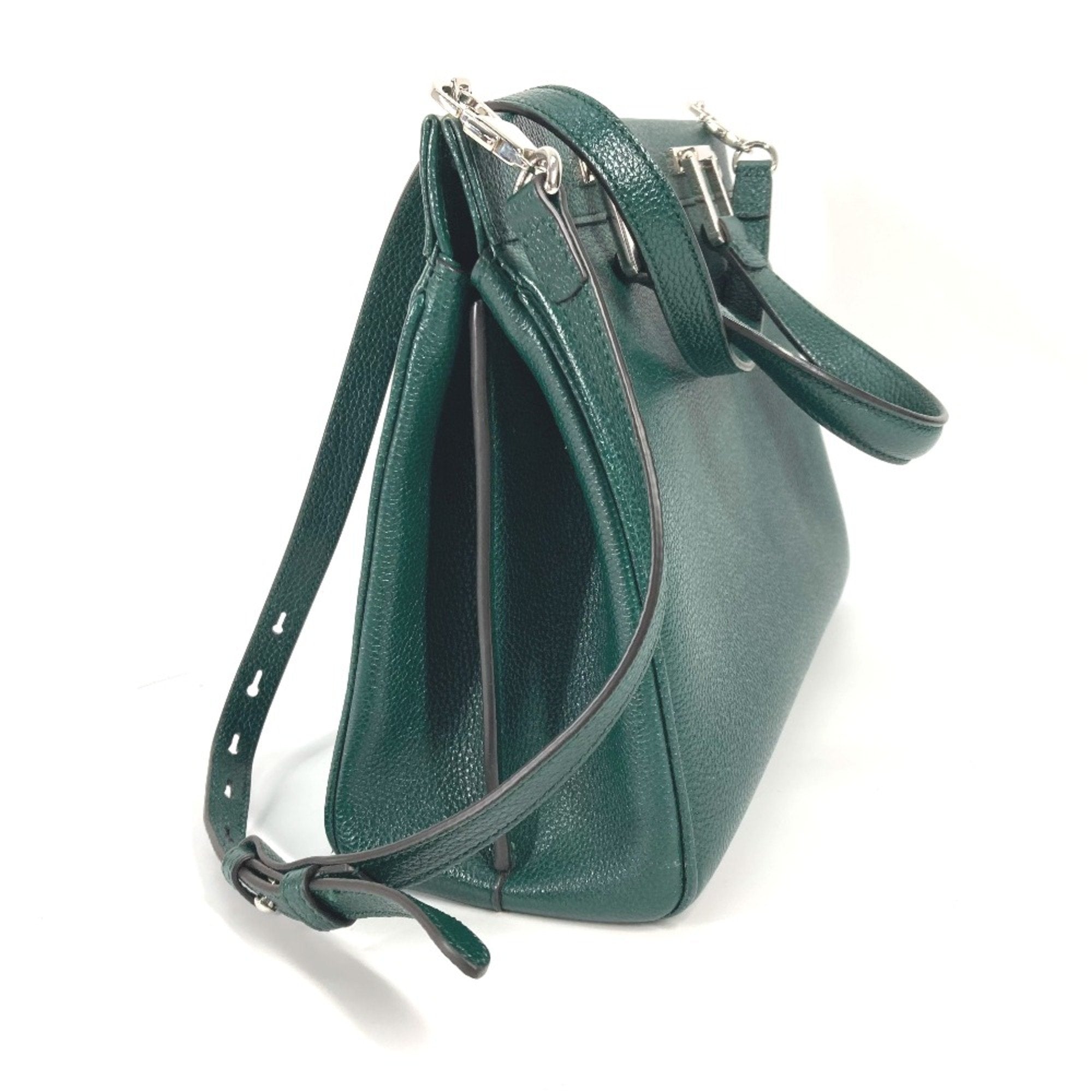Gucci Green Leather Handbag (Pre-Owned)