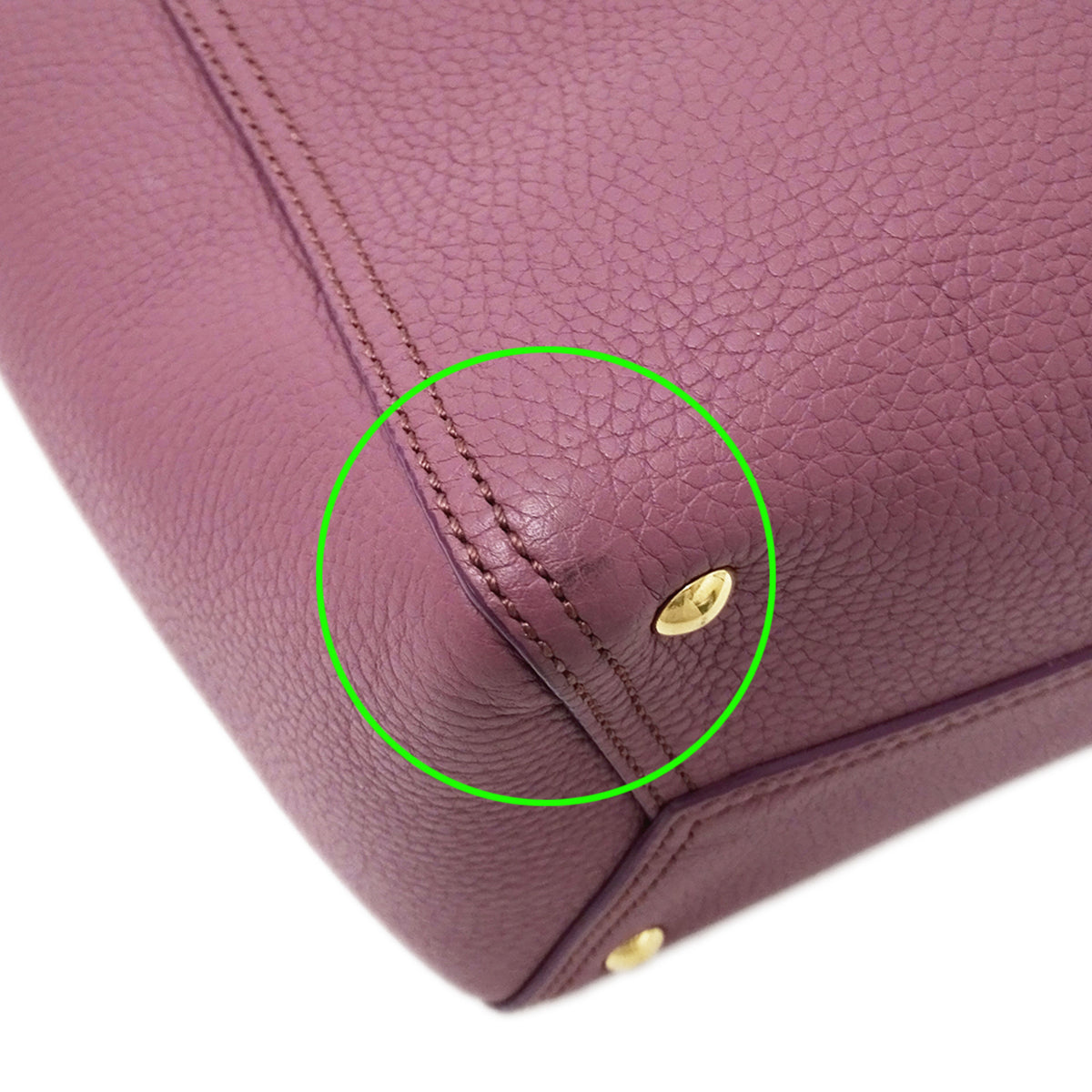 Salvatore Ferragamo Gancini Pink Purple Leather Handbag Shoulder Bag (Pre-Owned)