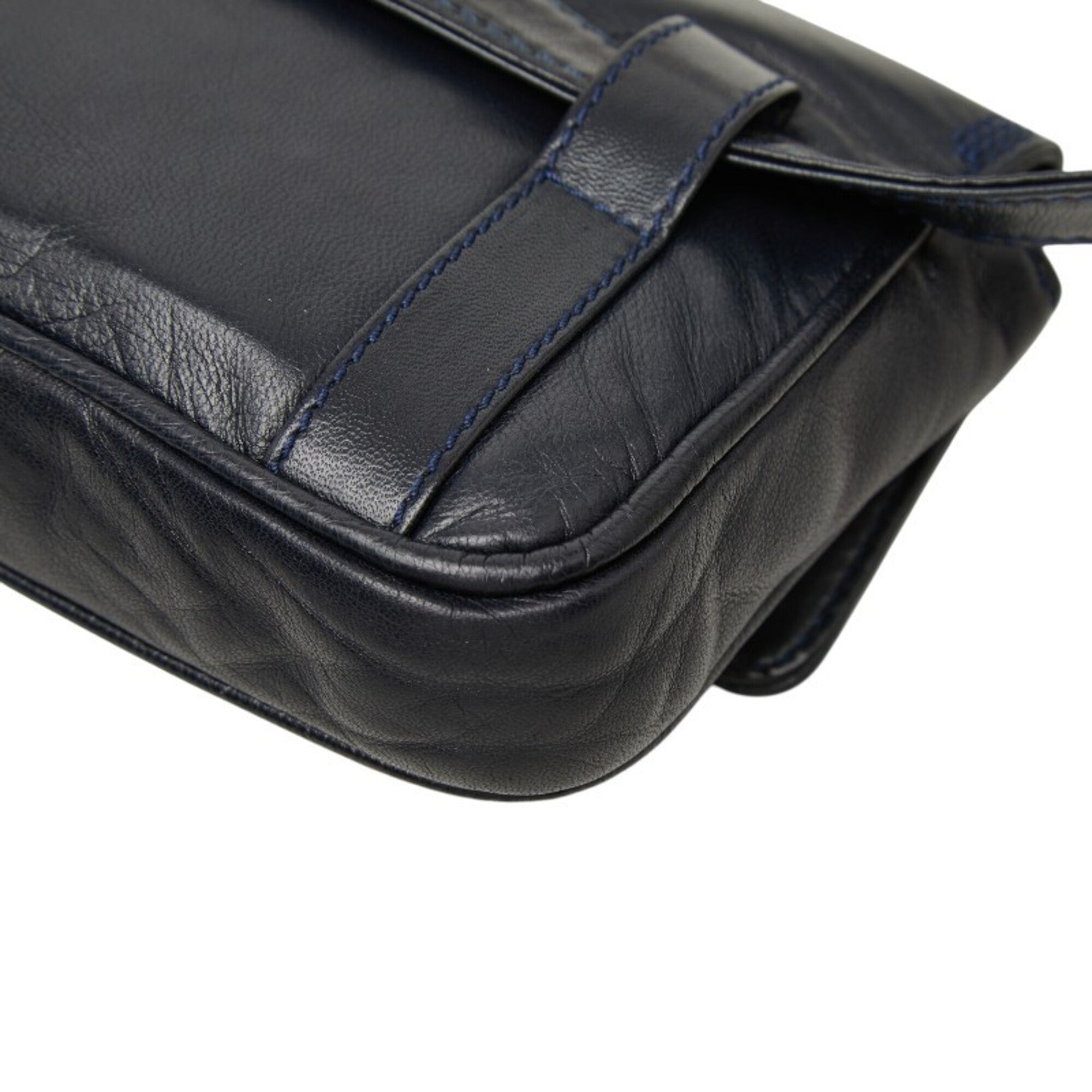 Loewe Navy Leather Sling Bag (Pre-Owned)