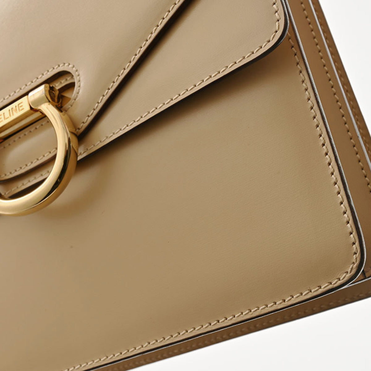 Celine Beige Leather Handbag (Pre-Owned)