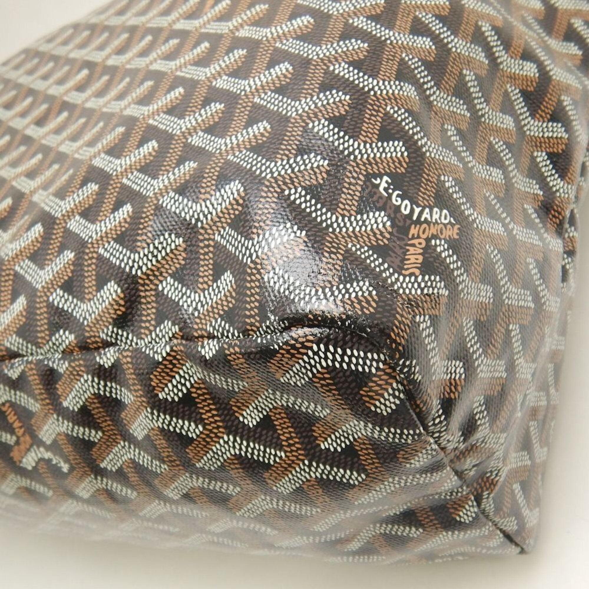 Goyard Saint Louis Black Coated Canvas Tote Bag (Pre-Owned)