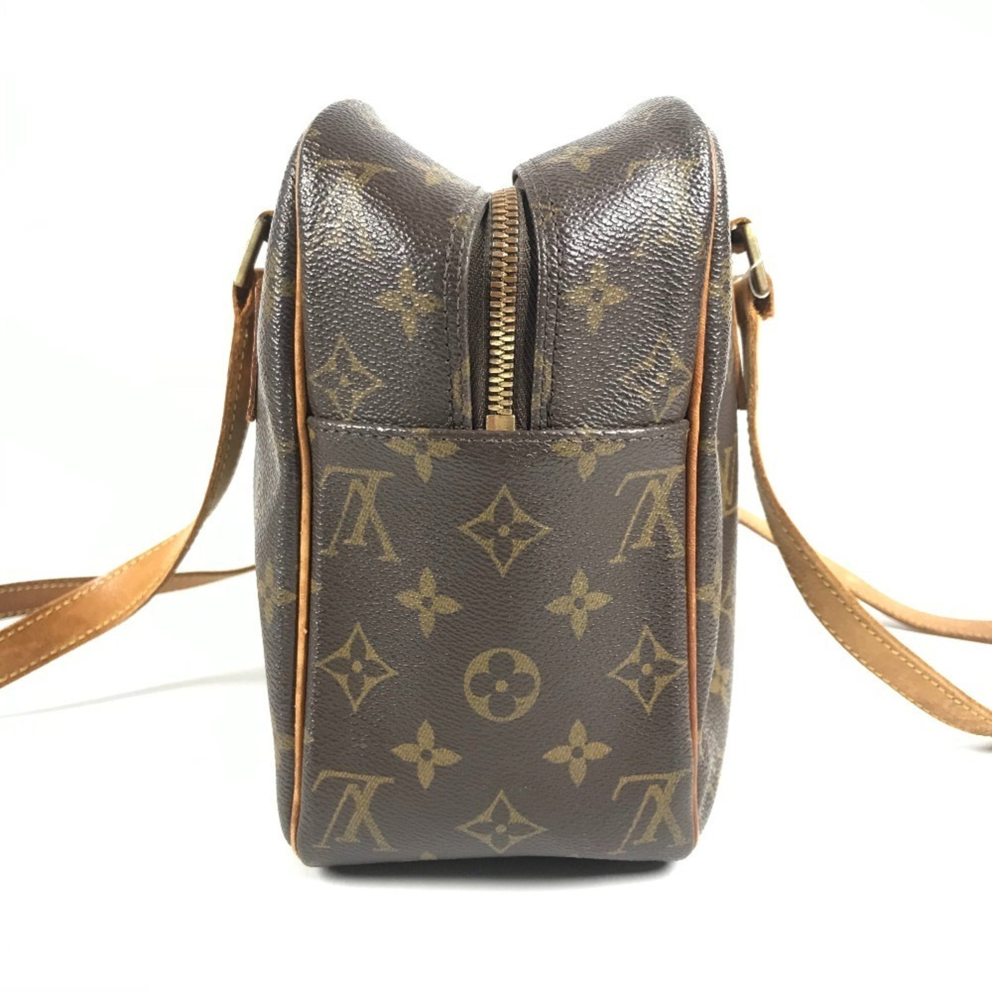 Louis Vuitton Brown Monogram Canvas Shoulder Bag Tote Bag (Pre-Owned)
