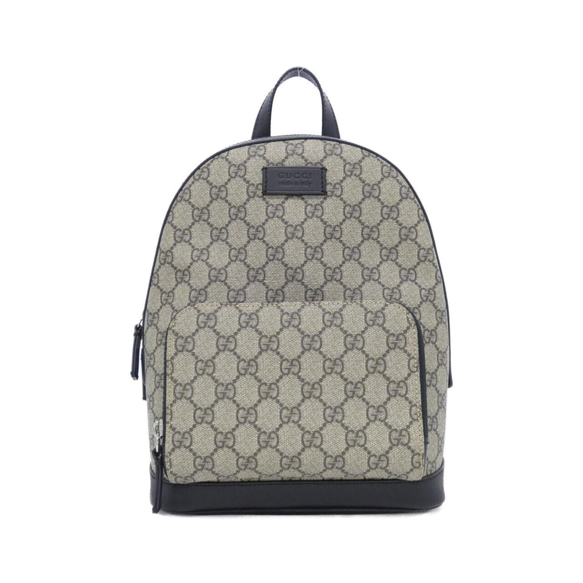 Gucci Beige Black Gg Supreme Backpack (Pre-Owned)