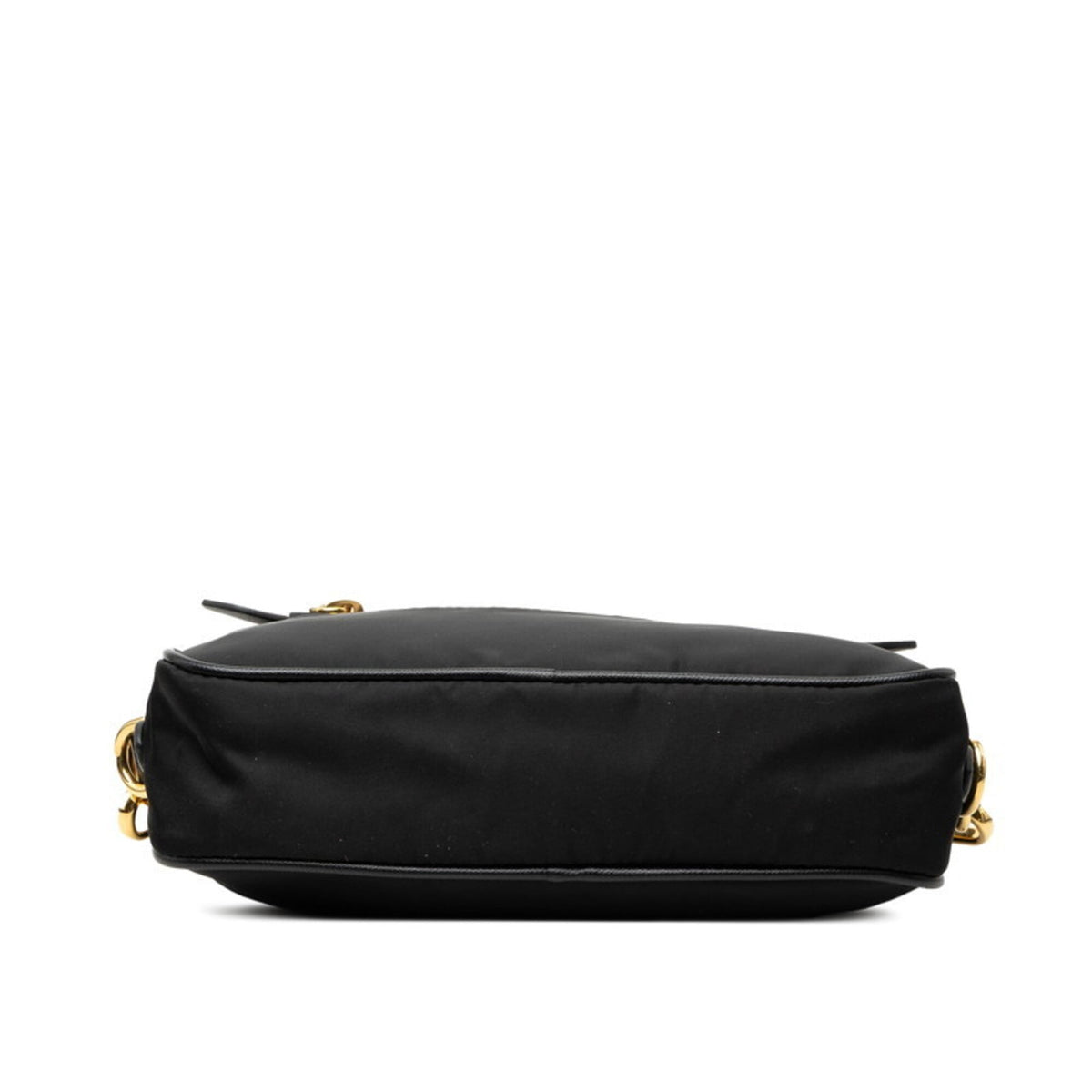 Prada Black Nylon Leather Shoulder Bag (Pre-Owned)