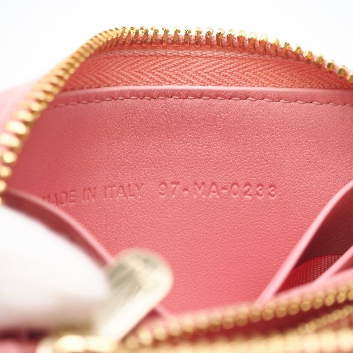 Christian Dior Cannage/Lady Dior Pink Leather Coin Purse/Coin Case (Pre-Owned)
