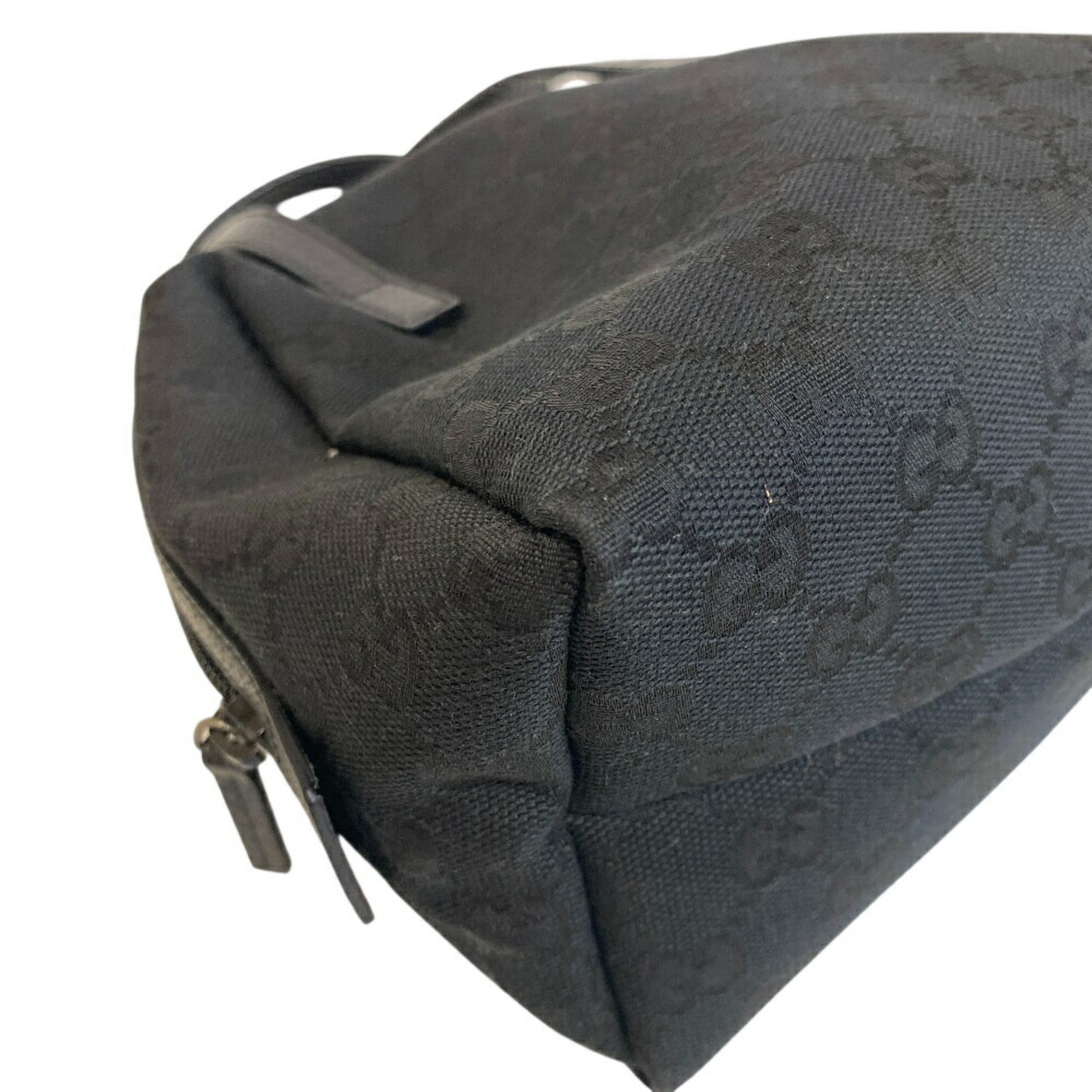 Gucci Black Gg Canvas Handbag (Pre-Owned)