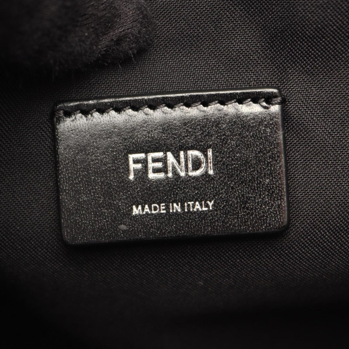 Fendi Multi-Color Navy Nylon Leather Handbag Tote Bag (Pre-Owned)