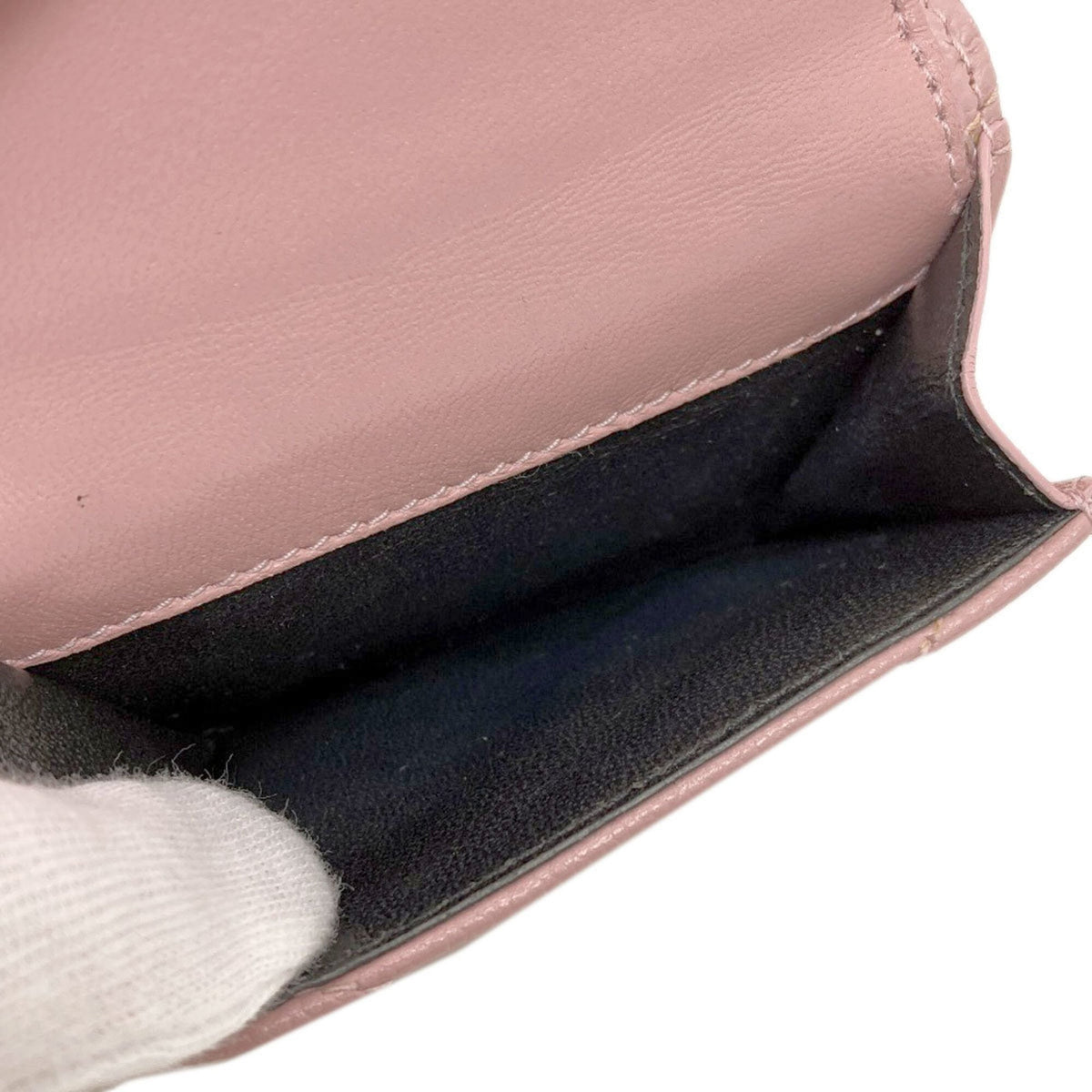 Yves Saint Laurent Pink Leather Wallet (Tri-Fold) (Pre-Owned)