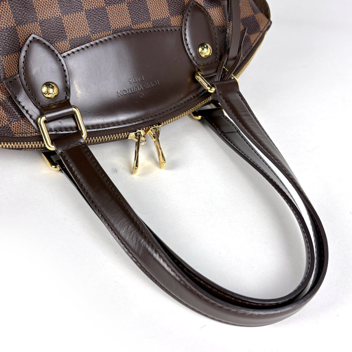 Louis Vuitton Brown Damier Canvas Handbag Shoulder Bag (Pre-Owned)