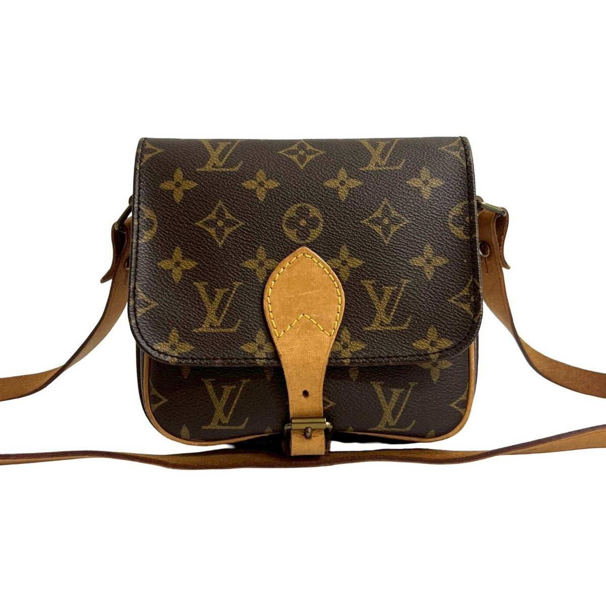 Louis Vuitton Brown Leather Pvc Pochette Shoulder Bag (Pre-Owned)
