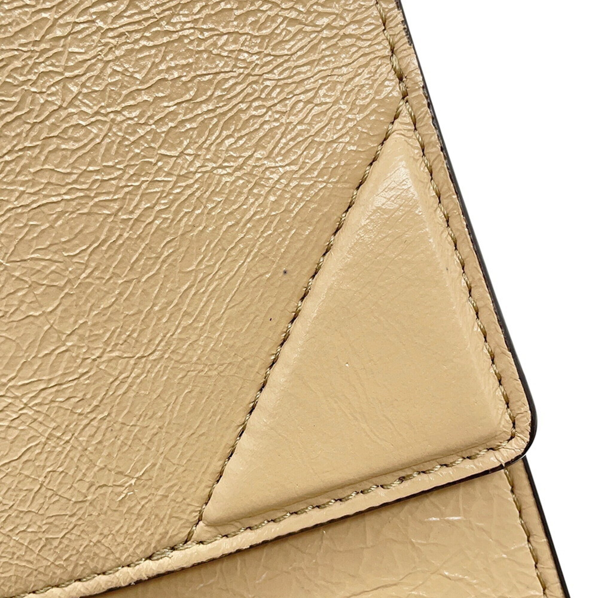 Fendi Beige Leather Handbag Shoulder Bag (Pre-Owned)