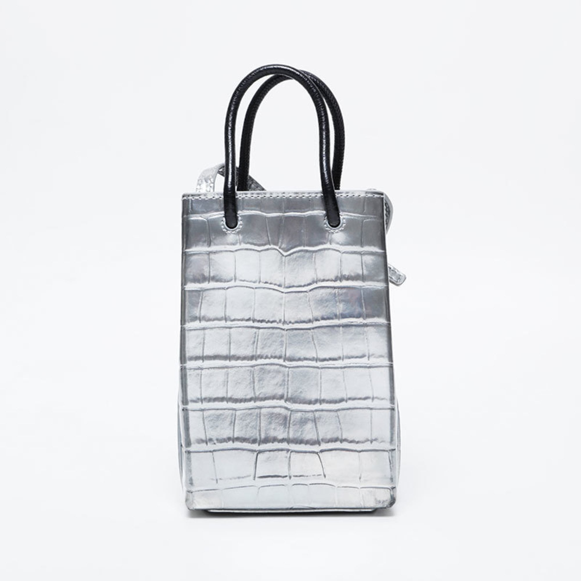 Balenciaga Silver Leather Shoulder Bag (Pre-Owned)