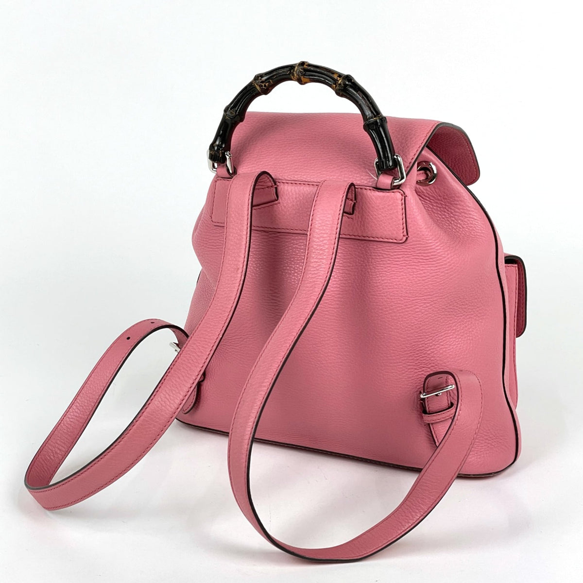 Gucci Pink Leather Backpack (Pre-Owned)