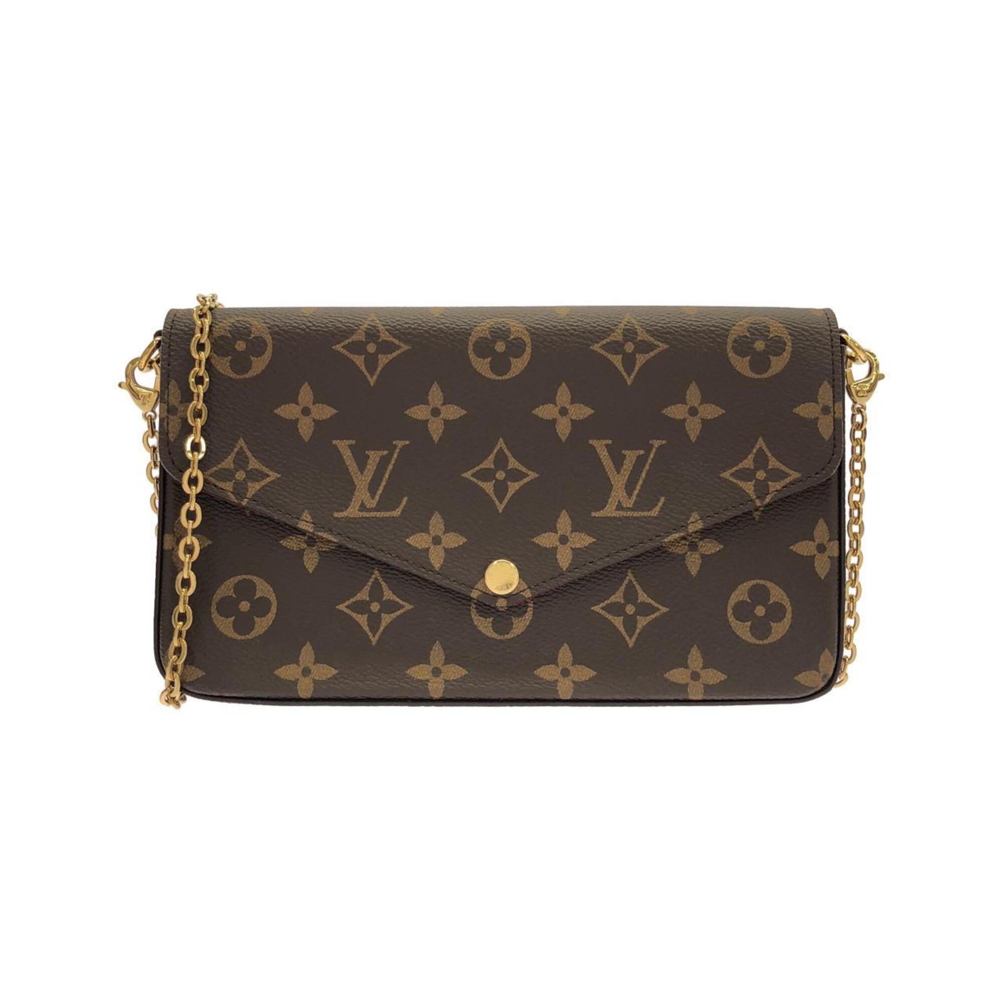 Louis Vuitton Marron Coated Canvas Shoulder Bag (Pre-Owned)