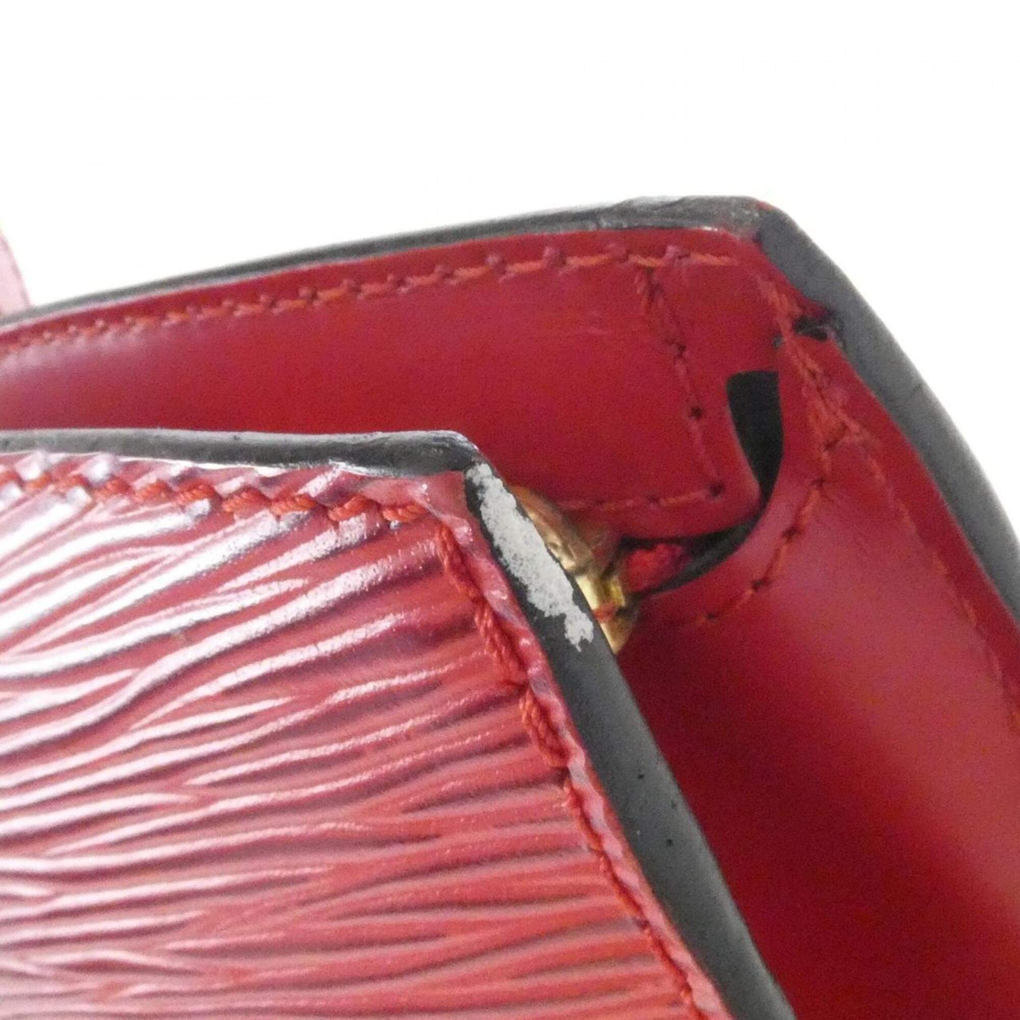 Louis Vuitton Red Color Leather Handbag (Pre-Owned)