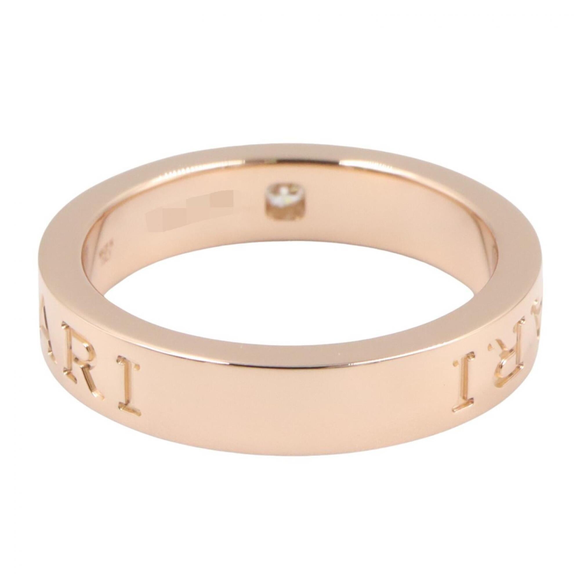 Bvlgari Gold Clear Pink Gold (18K) Band Ring (Pre-Owned)