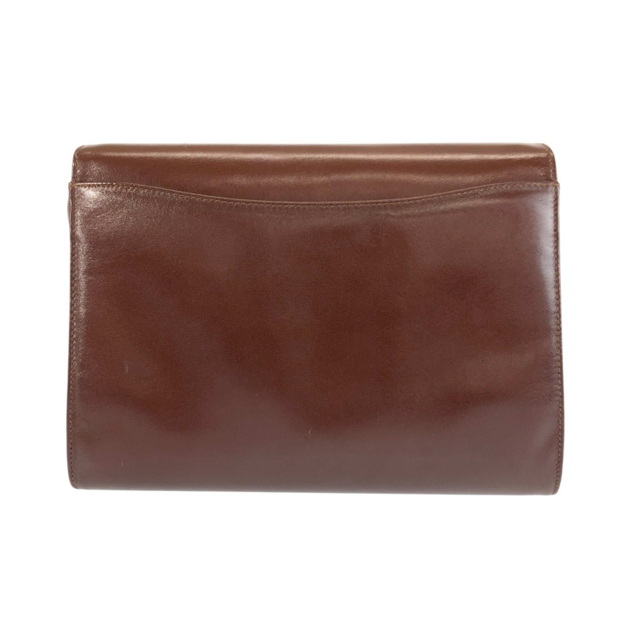 Celine Brown Leather Pochette Shoulder Bag (Pre-Owned)