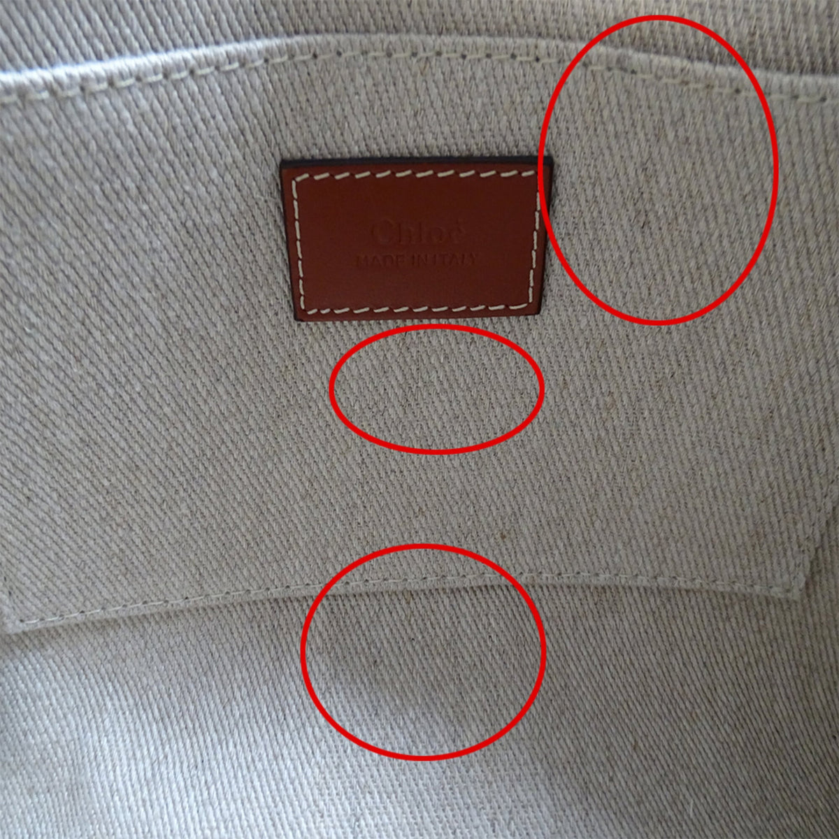 Chloé Beige Brown Canvas Handbag Shoulder Bag (Pre-Owned)