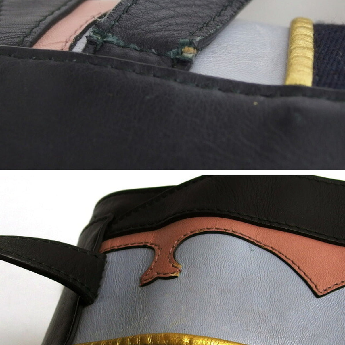 Gucci Black Multi-Color Leather Backpack (Pre-Owned)