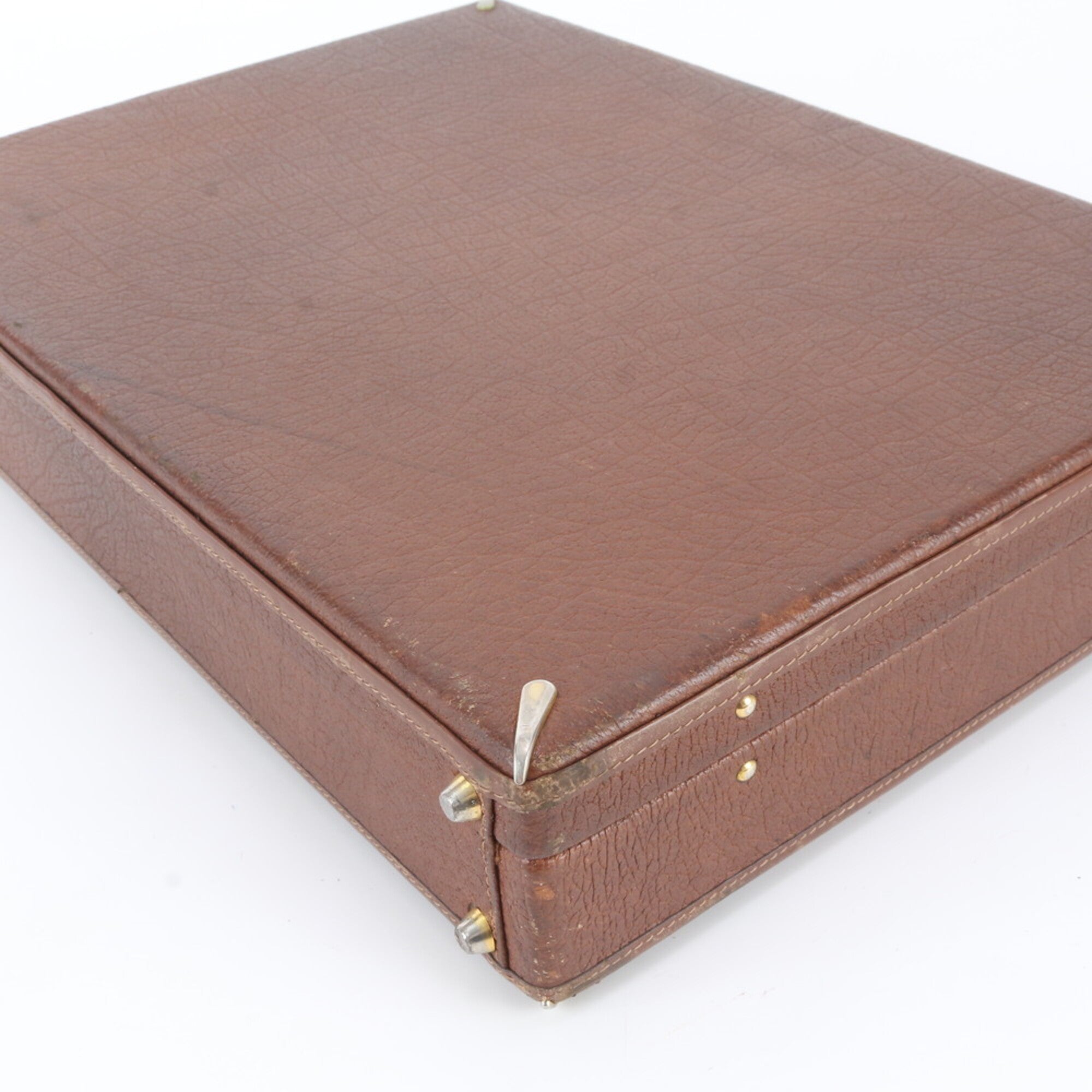 Gucci Brown Leather Attaché Case (Pre-Owned)