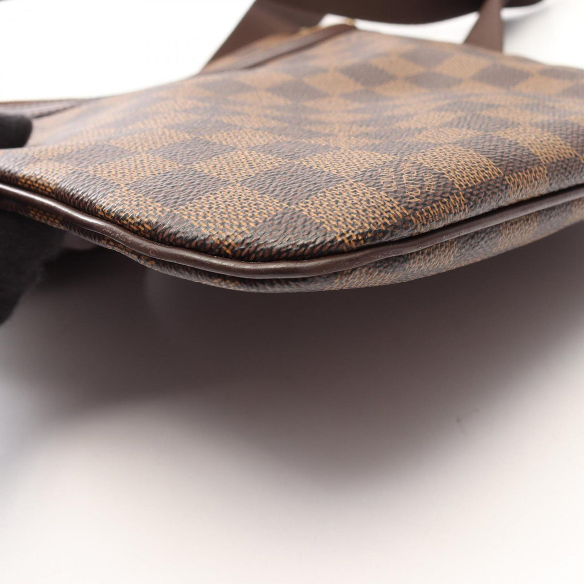 Louis Vuitton Brown Ebene Coated Canvas Leather Handbag Pochette Shoulder Bag (Pre-Owned)