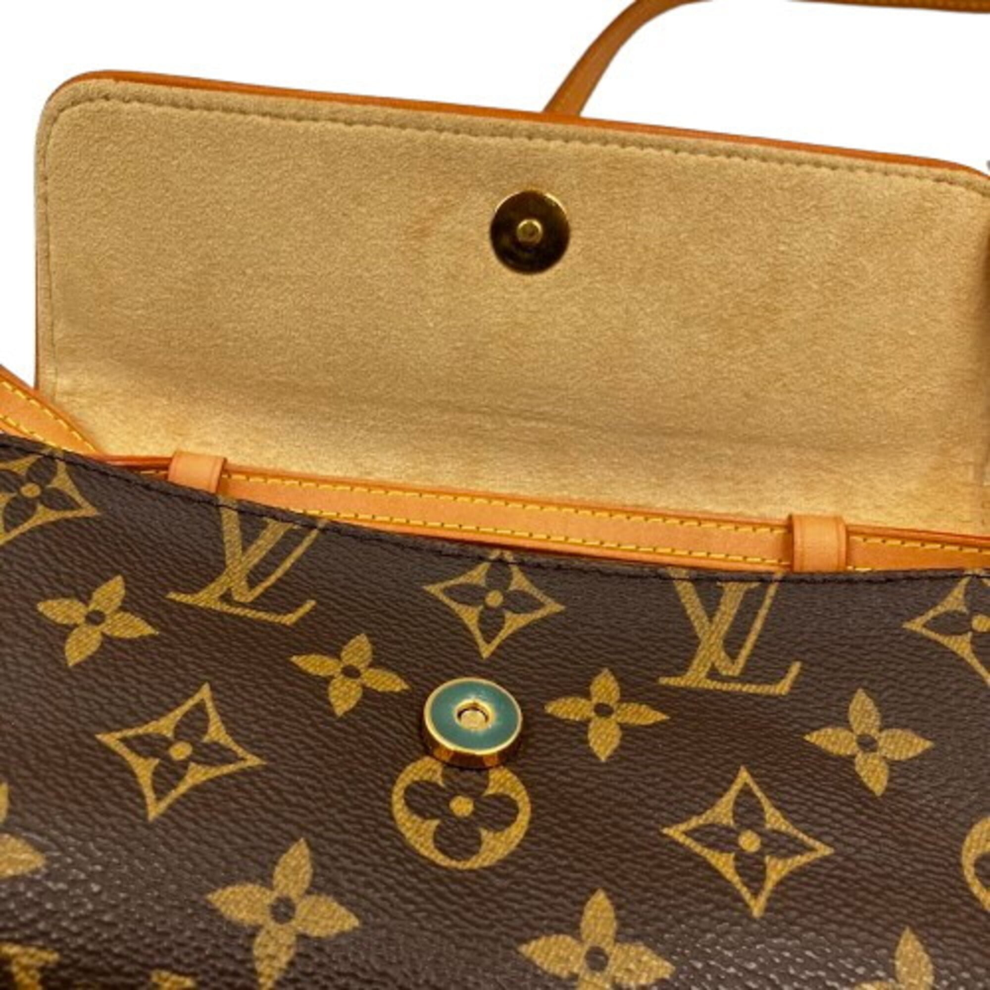 Louis Vuitton Monogram Brown Pvc Pochette Shoulder Bag (Pre-Owned)