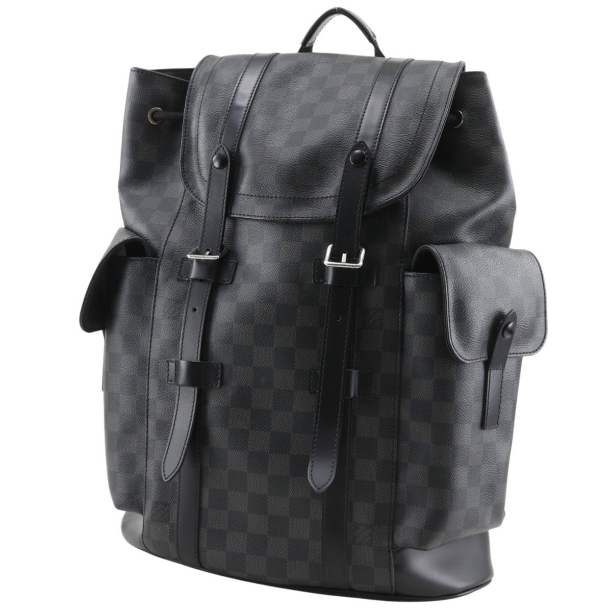 Louis Vuitton Black Damier Graphite Canvas Backpack (Pre-Owned)