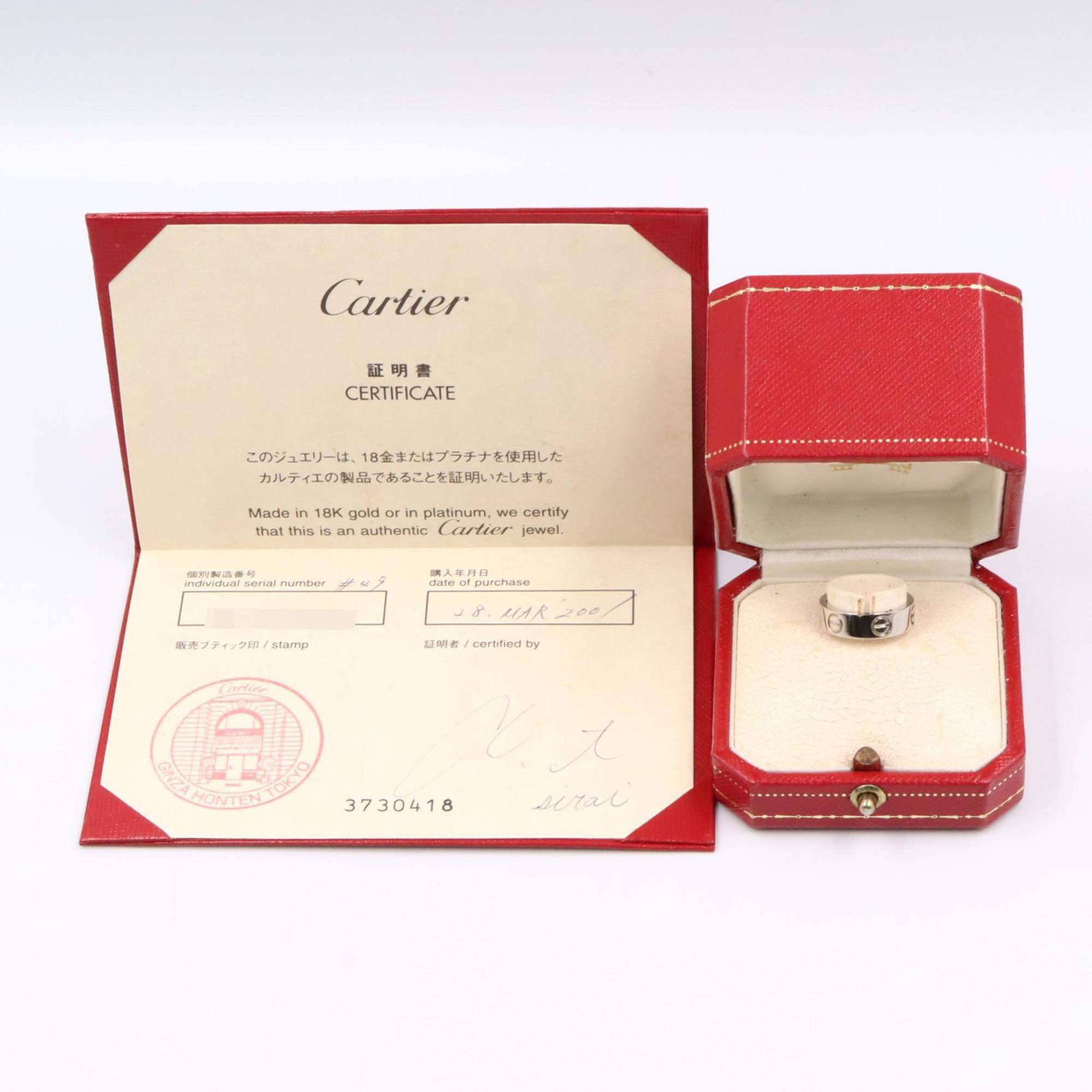 Cartier Silver White Gold (18K) Band Ring (Pre-Owned)