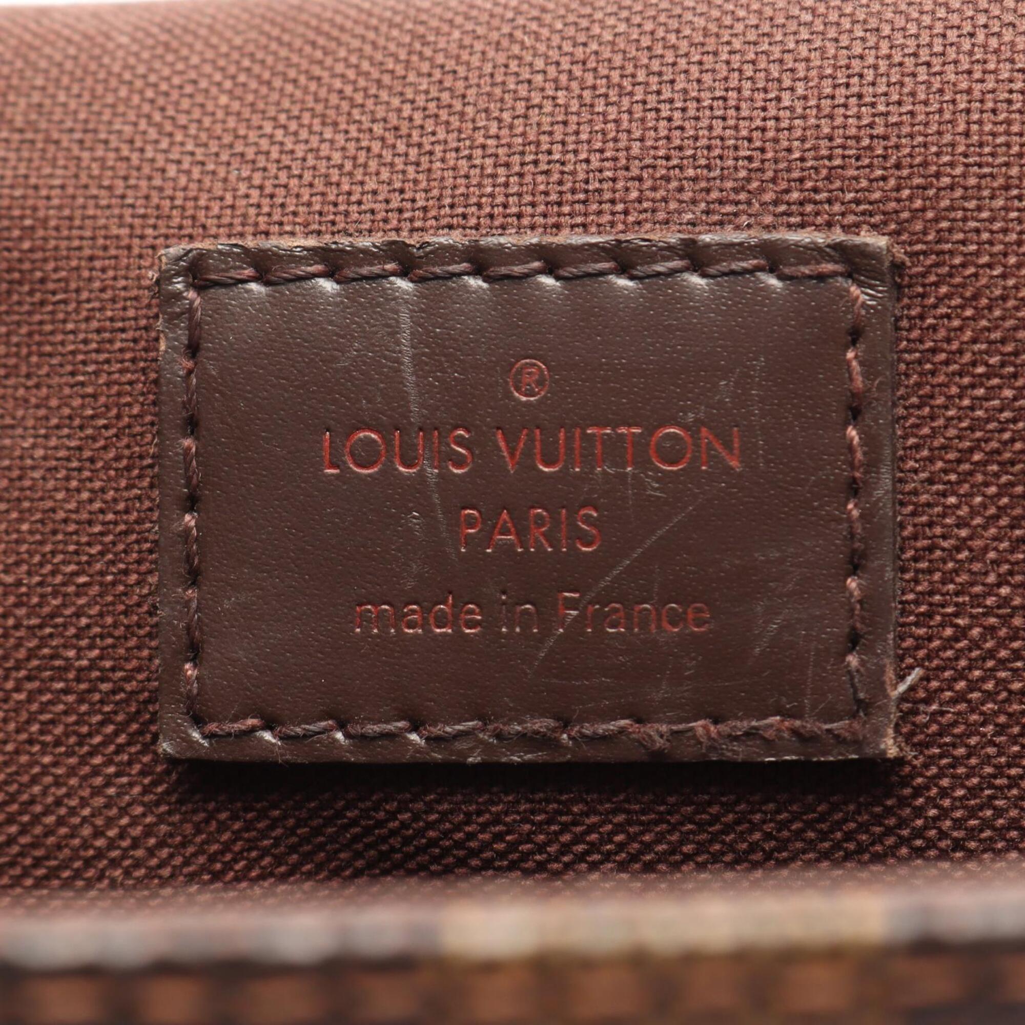Louis Vuitton Brown Coated Canvas Leather Shoulder Bag (Pre-Owned)