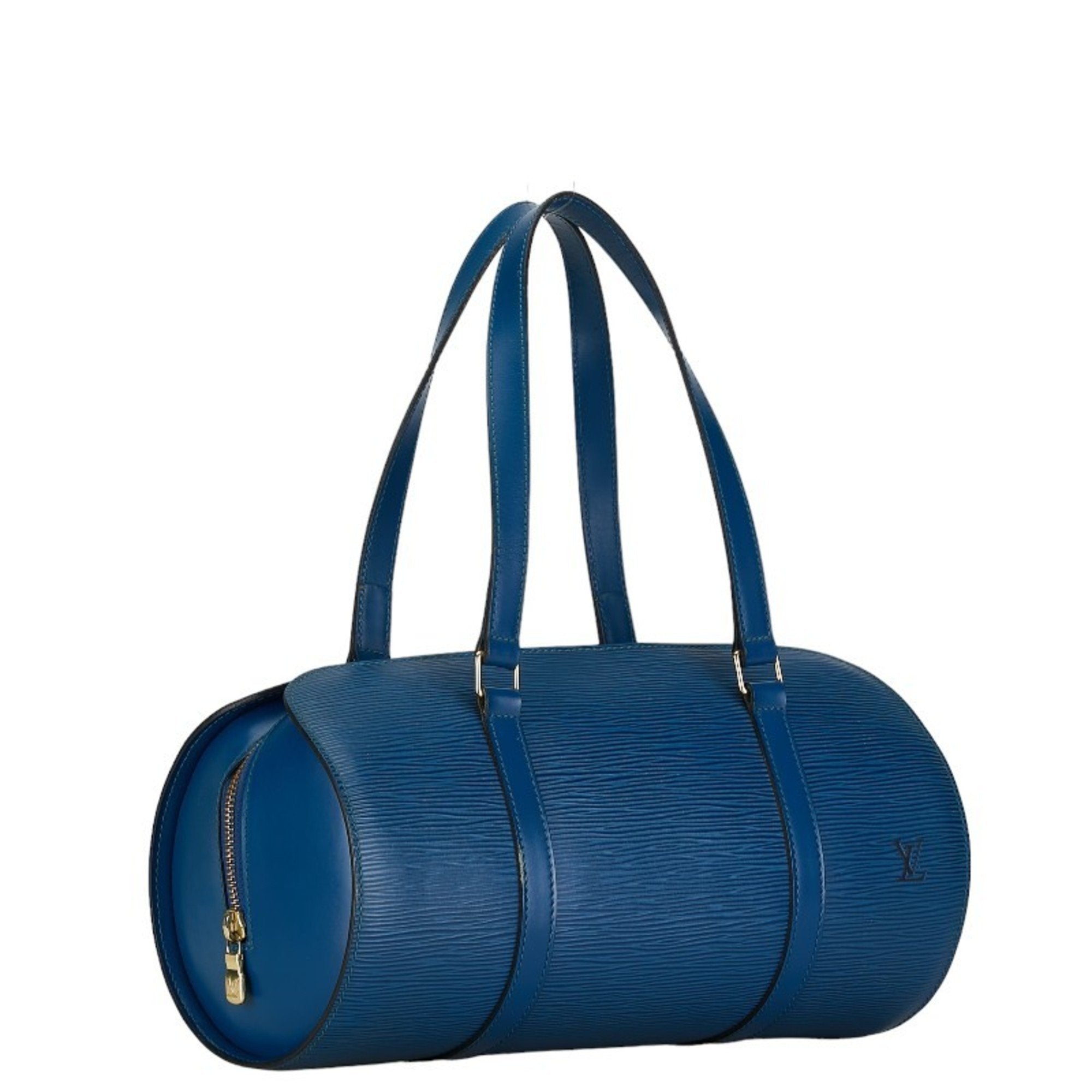 Louis Vuitton Toledo Blue Leather Handbag Pouch (Pre-Owned)