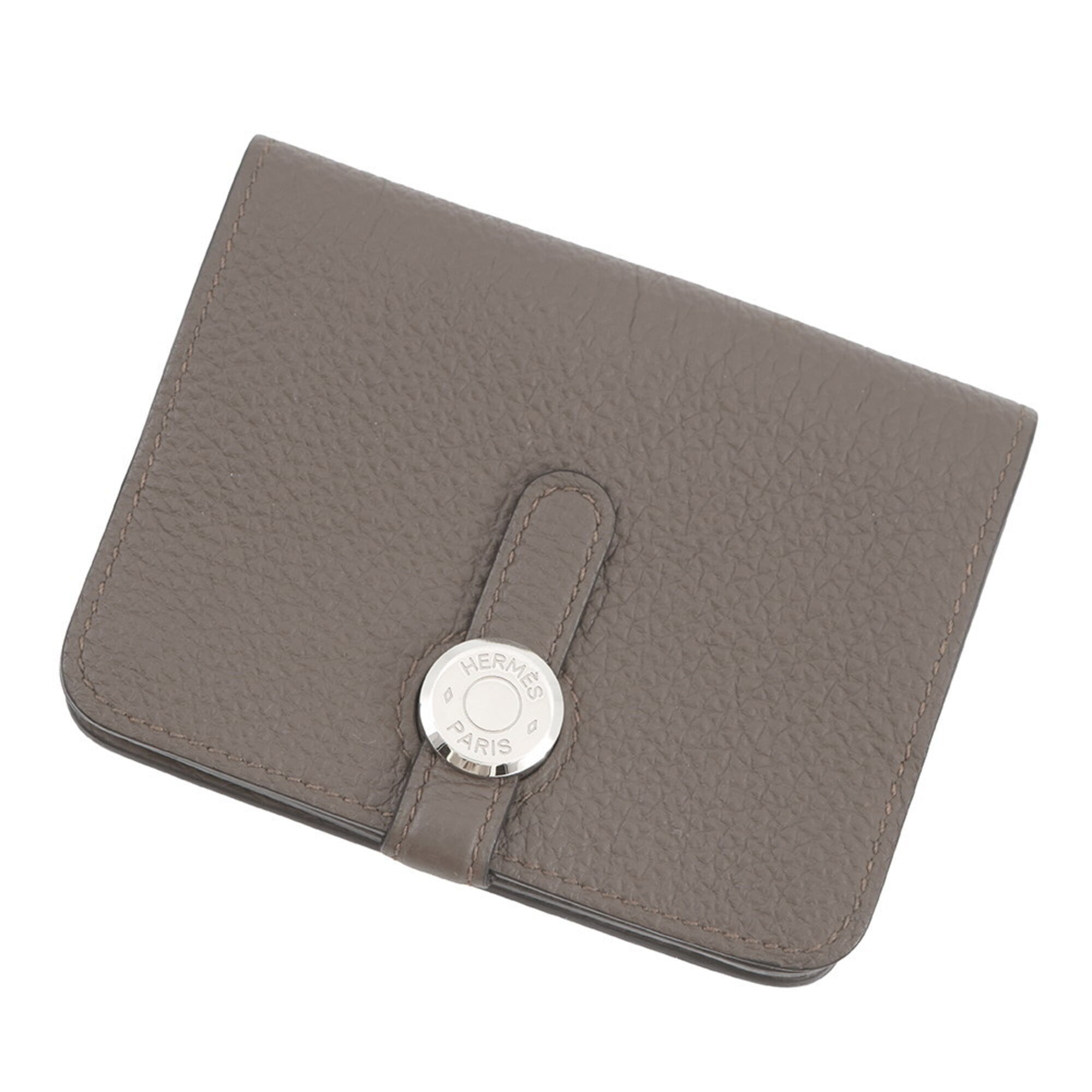 Hermes Dogon Etain Togo Leather Coin Purse/Coin Case (Pre-Owned)
