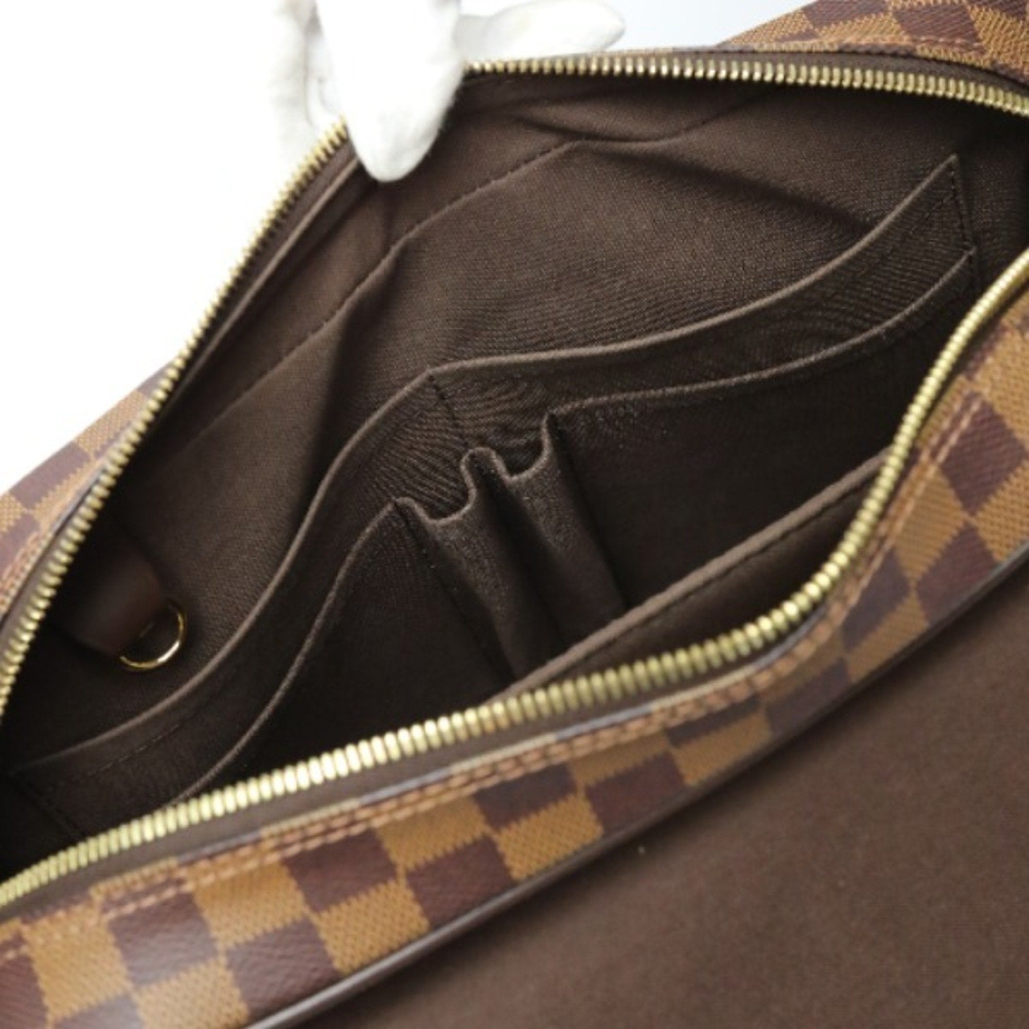Louis Vuitton Damier Brown Damier Canvas Shoulder Bag (Pre-Owned)