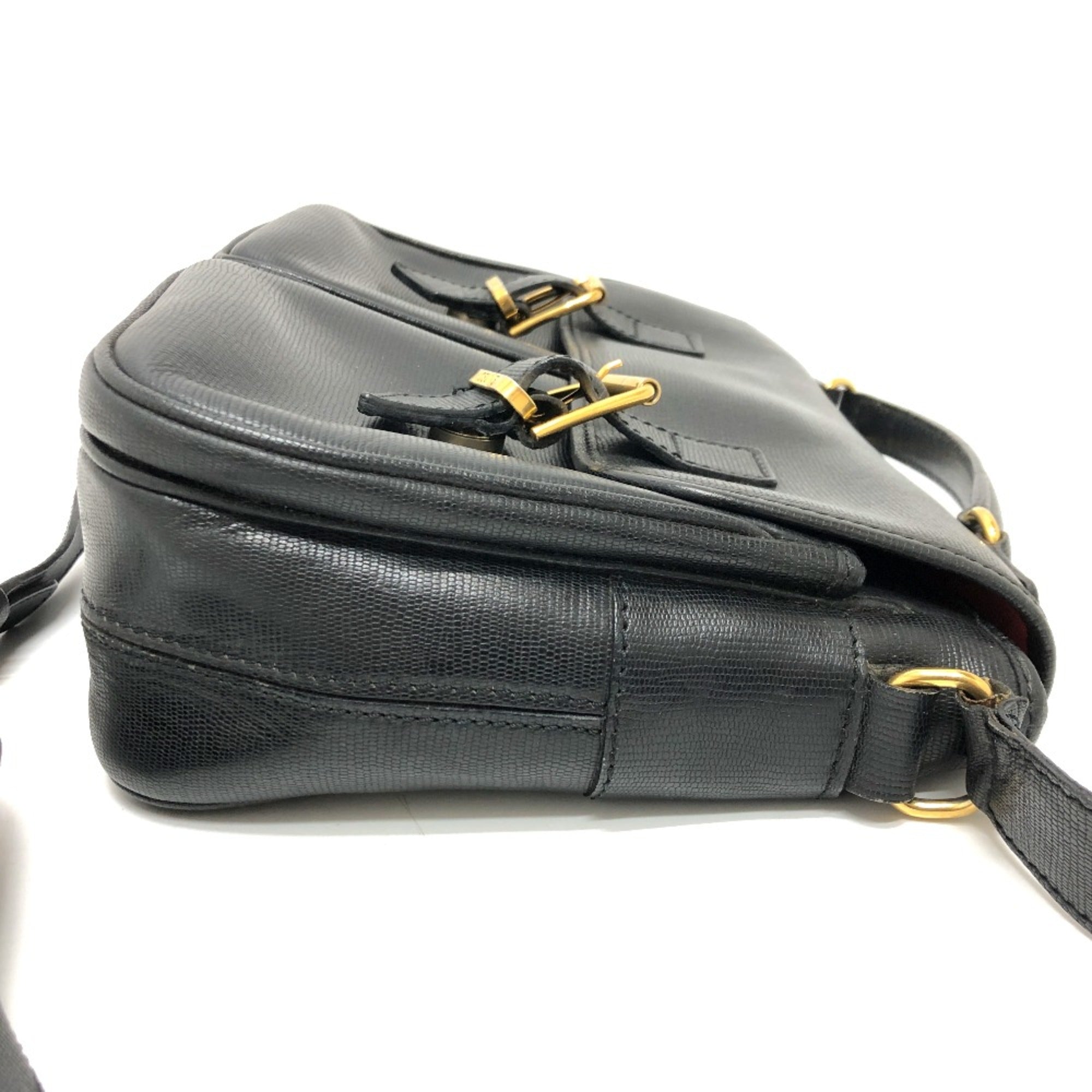 Celine Black Leather Shoulder Bag (Pre-Owned)