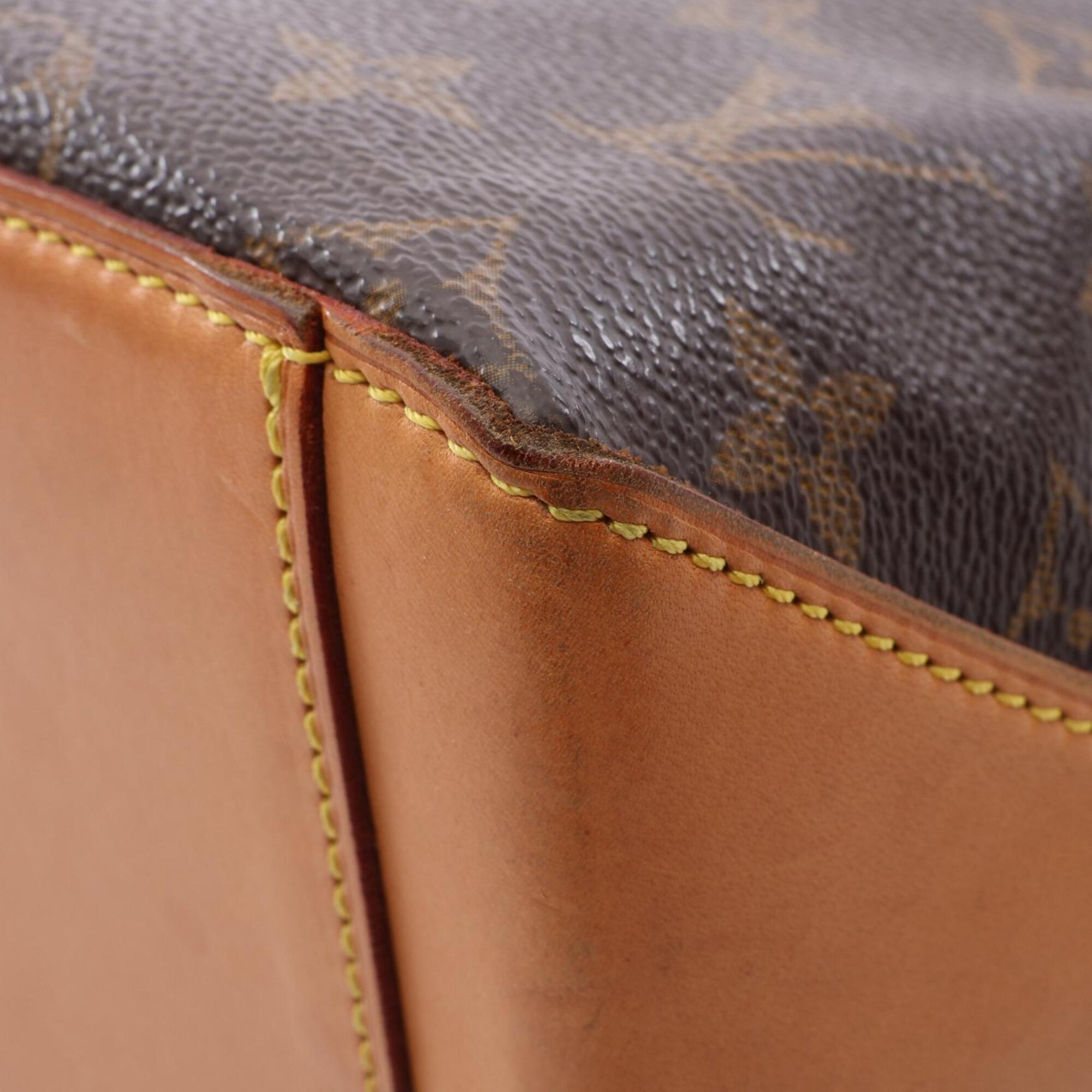 Louis Vuitton Brown Coated Canvas Pvc Monogram Leather Handbag Shoulder Bag (Pre-Owned)