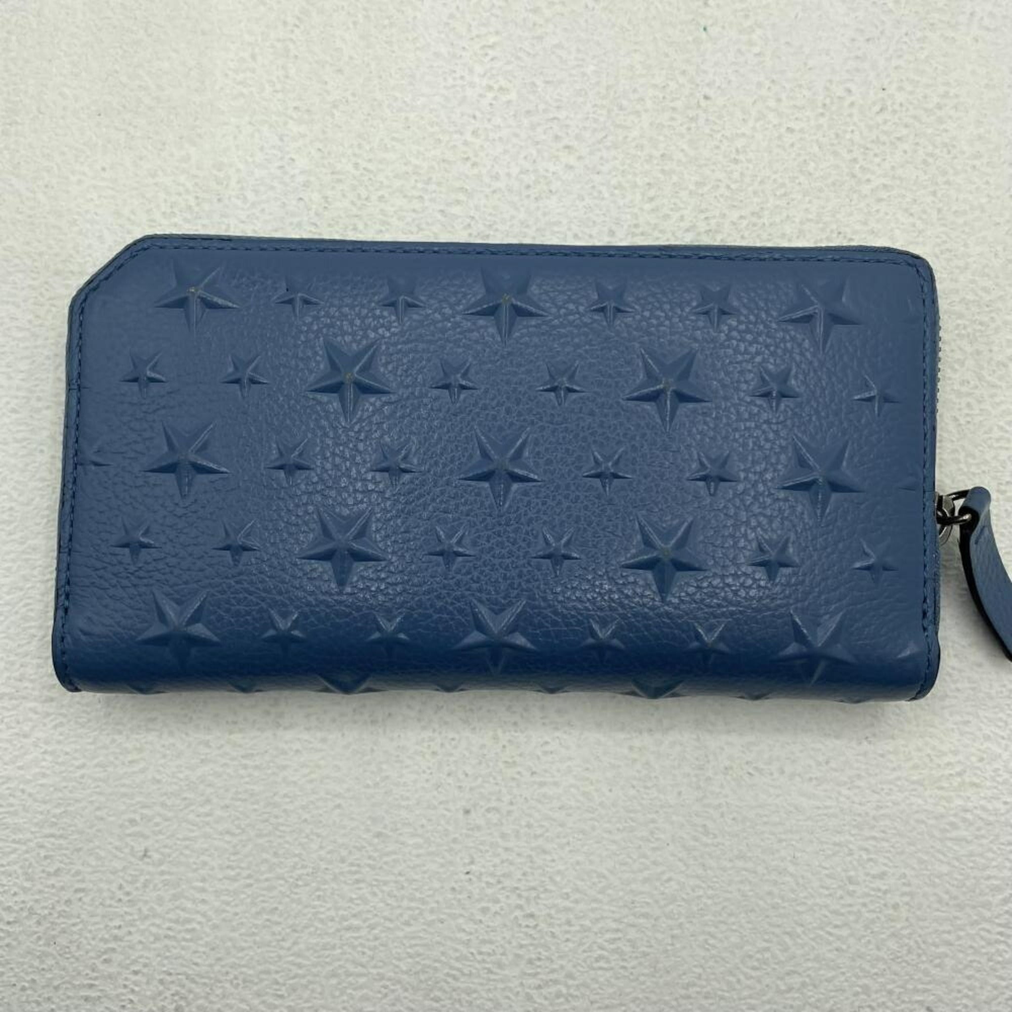 Jimmy Choo Blue Long Wallet (Bi-Fold) (Pre-Owned)