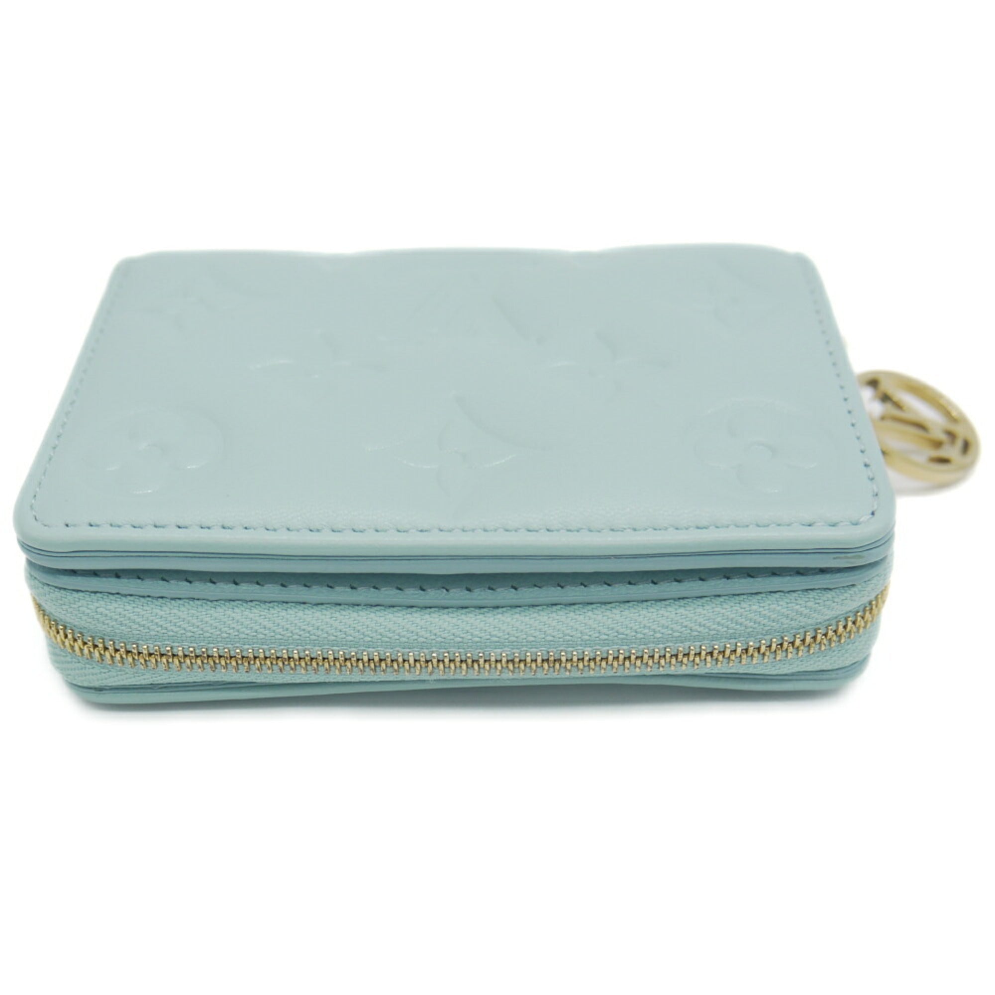 Louis Vuitton Blue Leather Long Wallet (Bi-Fold) (Pre-Owned)