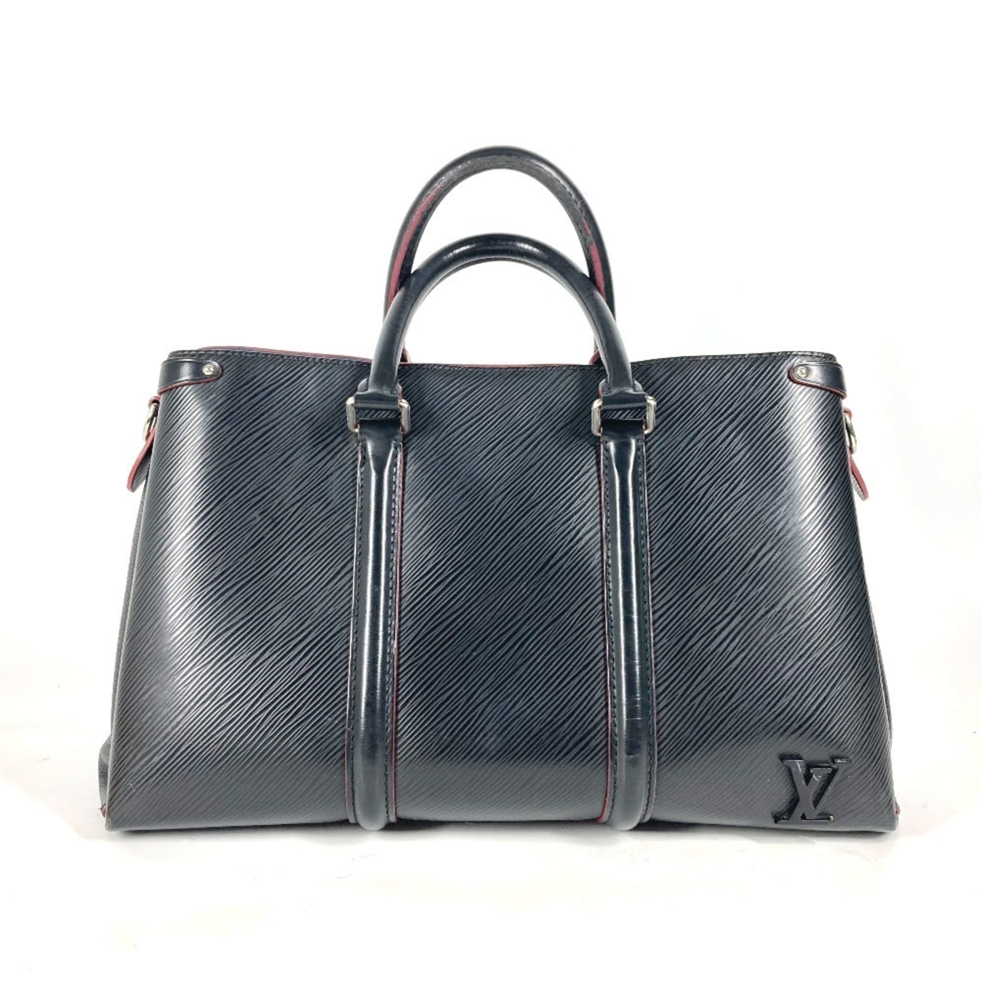 Louis Vuitton Black Noir Epi Leather Handbag Tote Bag (Pre-Owned)