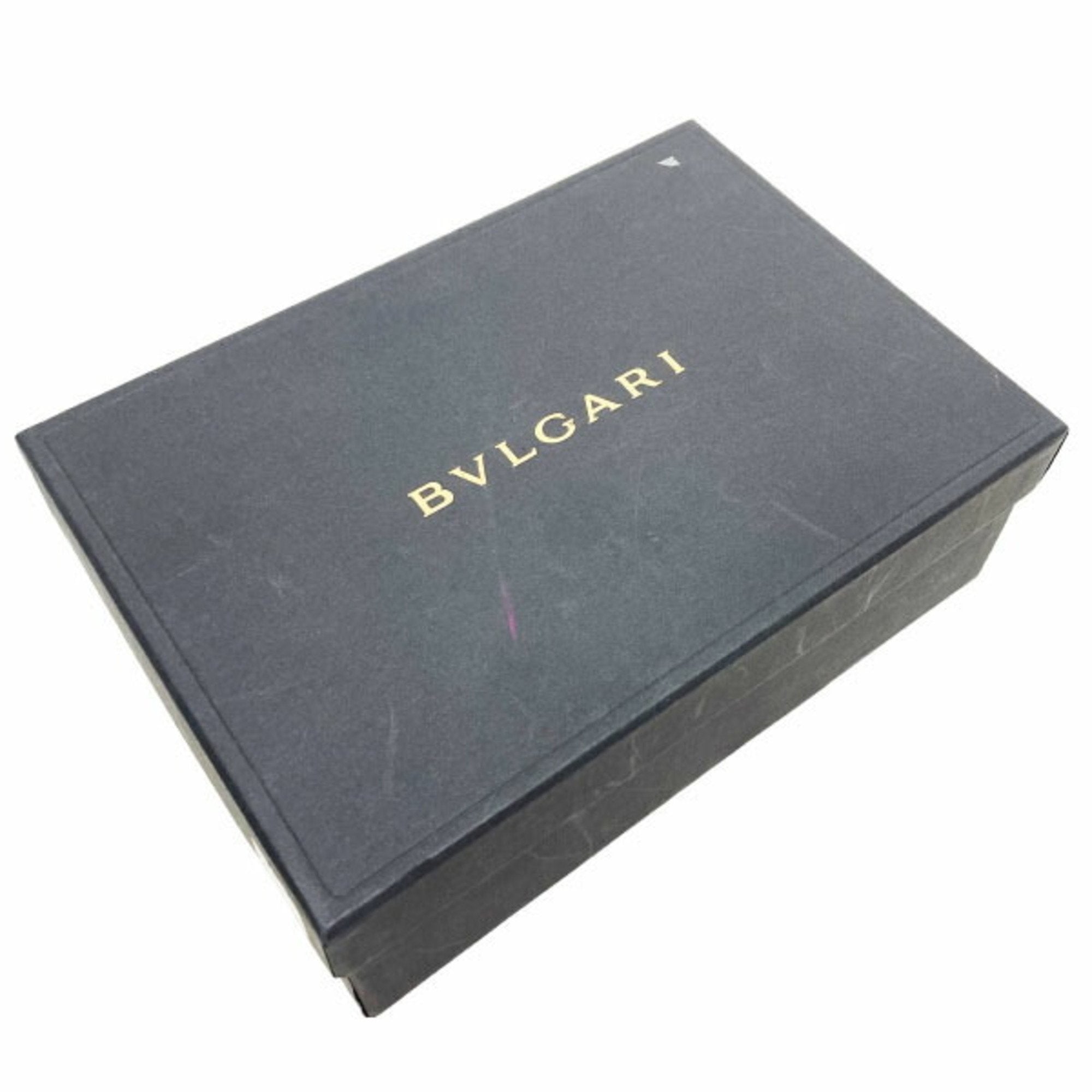 Bvlgari Black Red Color Silk Leather Pouch Wash Bag (Pre-Owned)