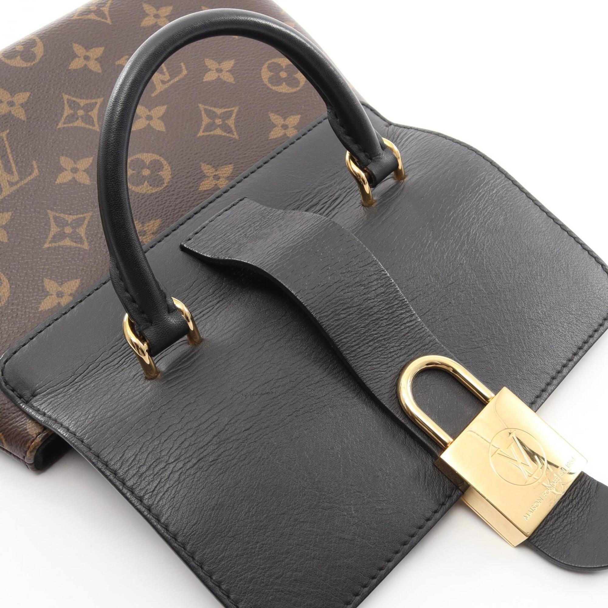 Louis Vuitton Black Brown Monogram Noir Coated Canvas Leather Handbag (Pre-Owned)